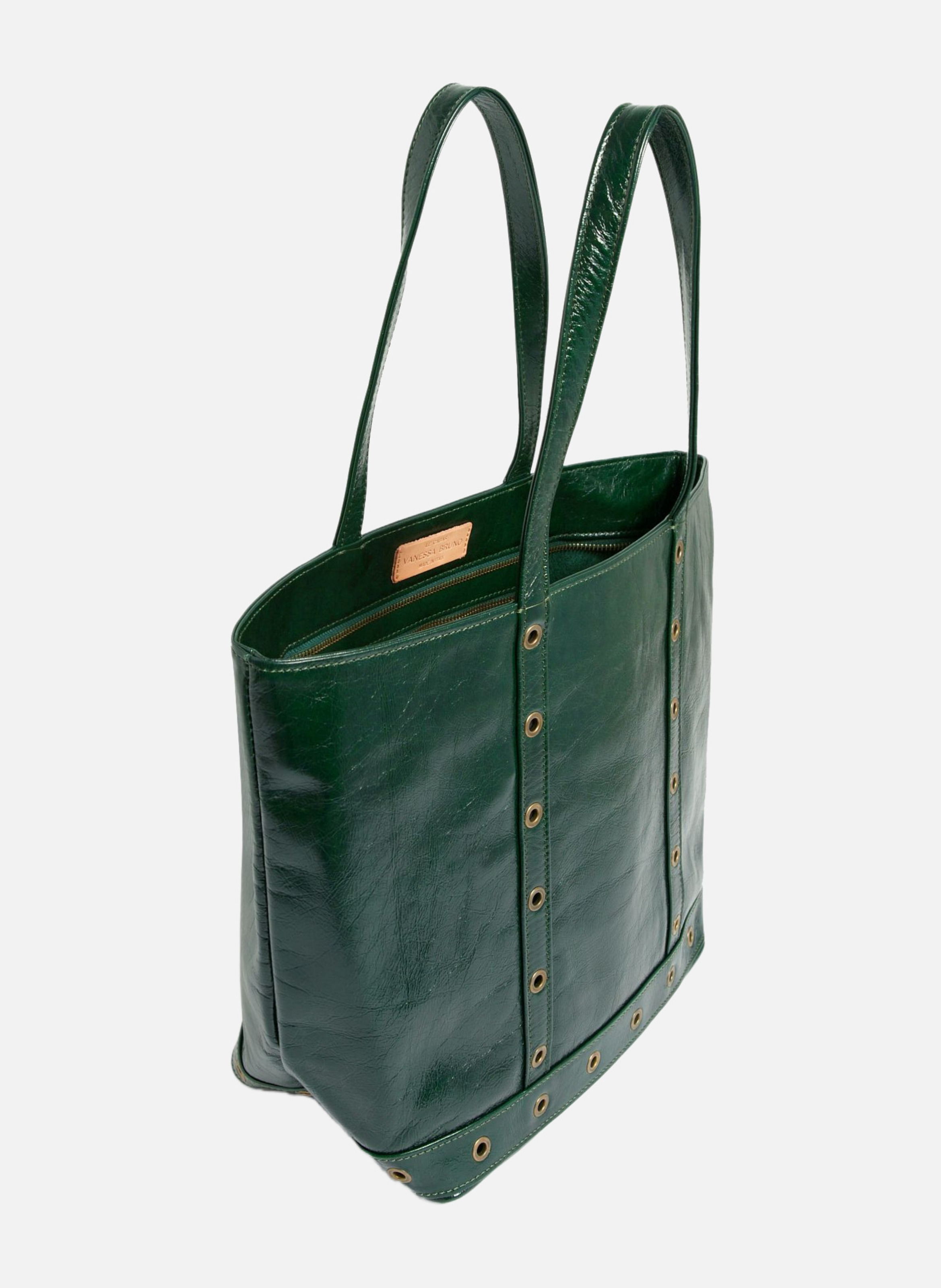 Cabas m en cuir VANESSA BRUNO Vert