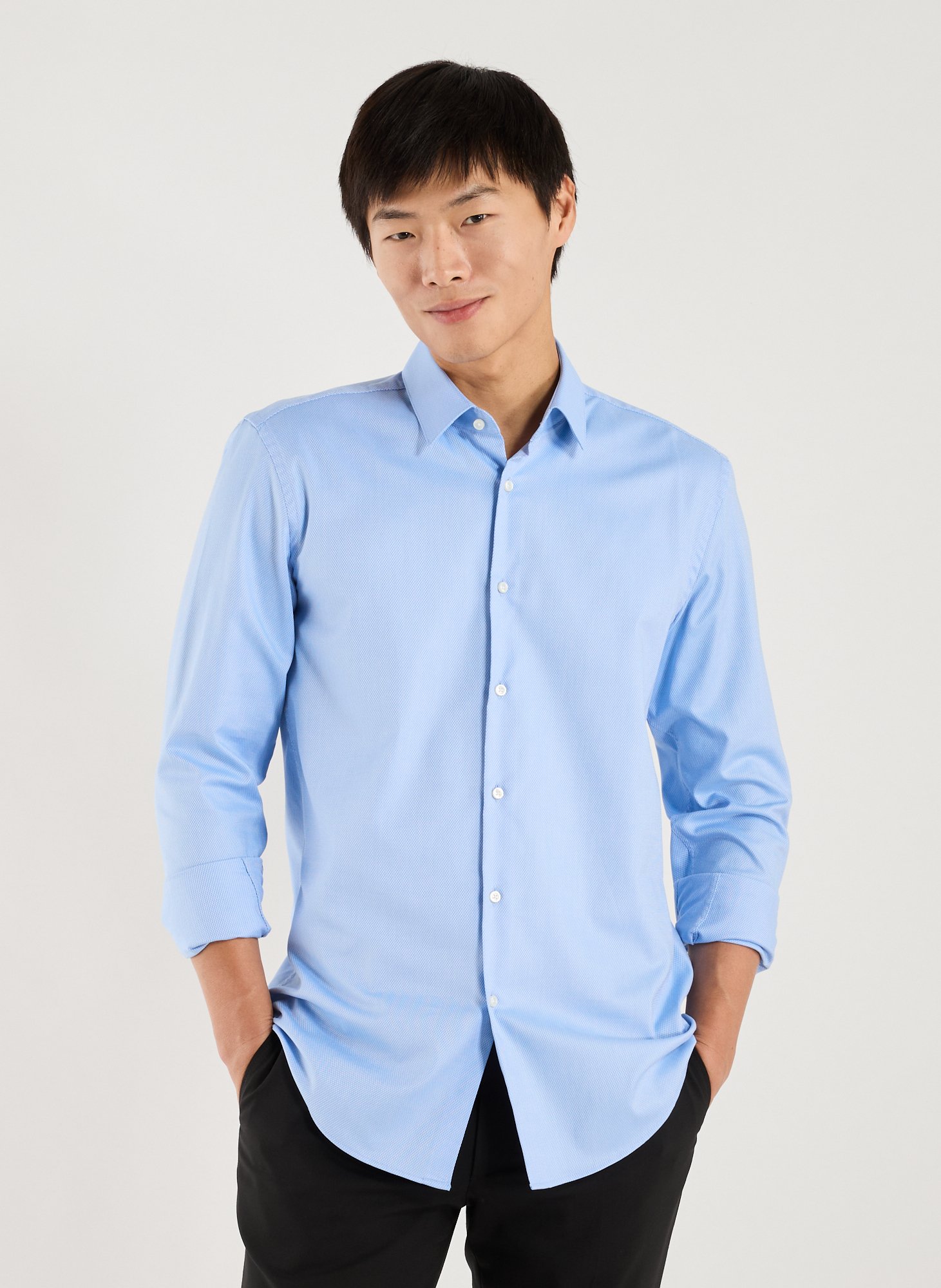 BOSS Chemise slim  Bleu