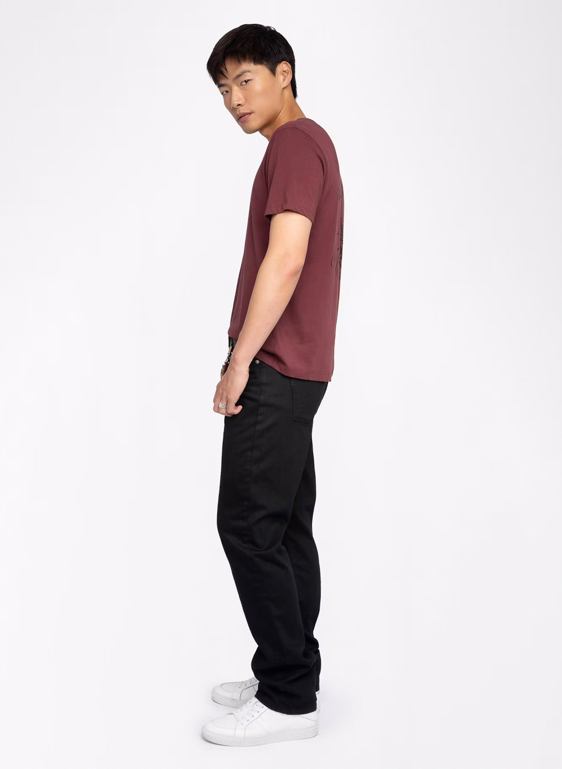 Tee-shirt col rond en coton tommy ZADIG&VOLTAIRE Violet