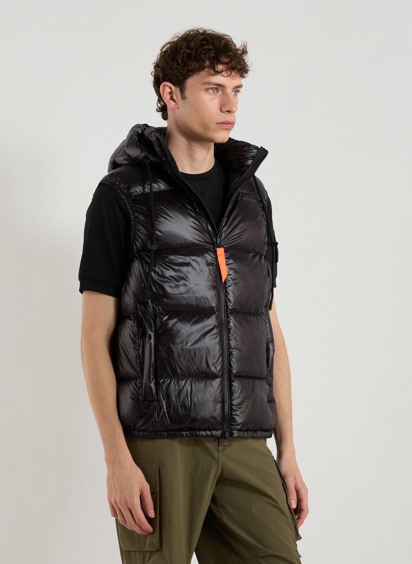GERTRUDE ET GASTON Sleeveless down jacket Black