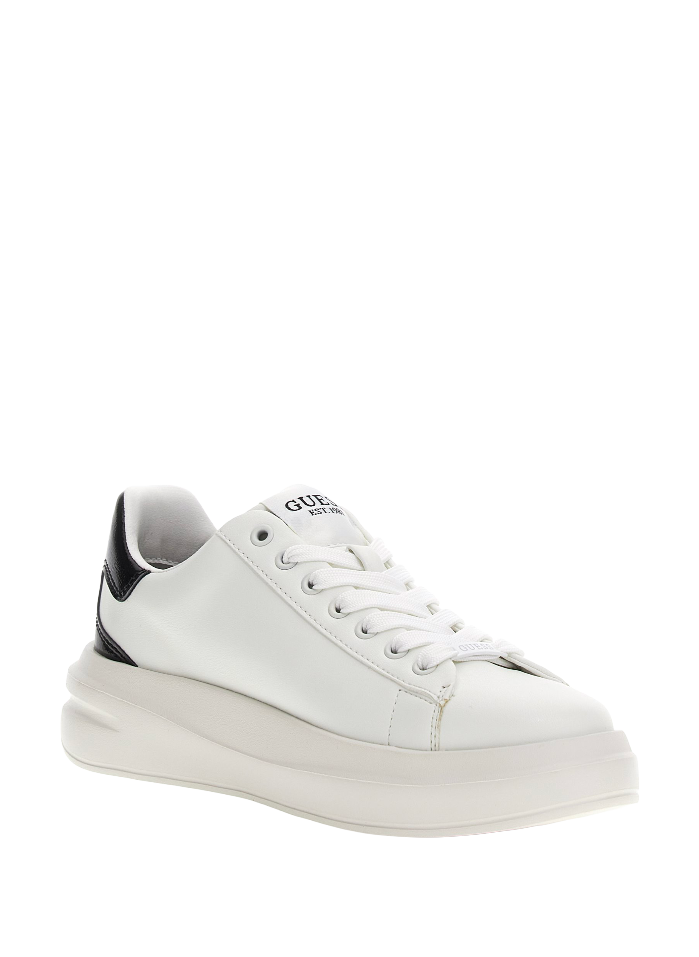 Baskets basses en cuir GUESS Blanc