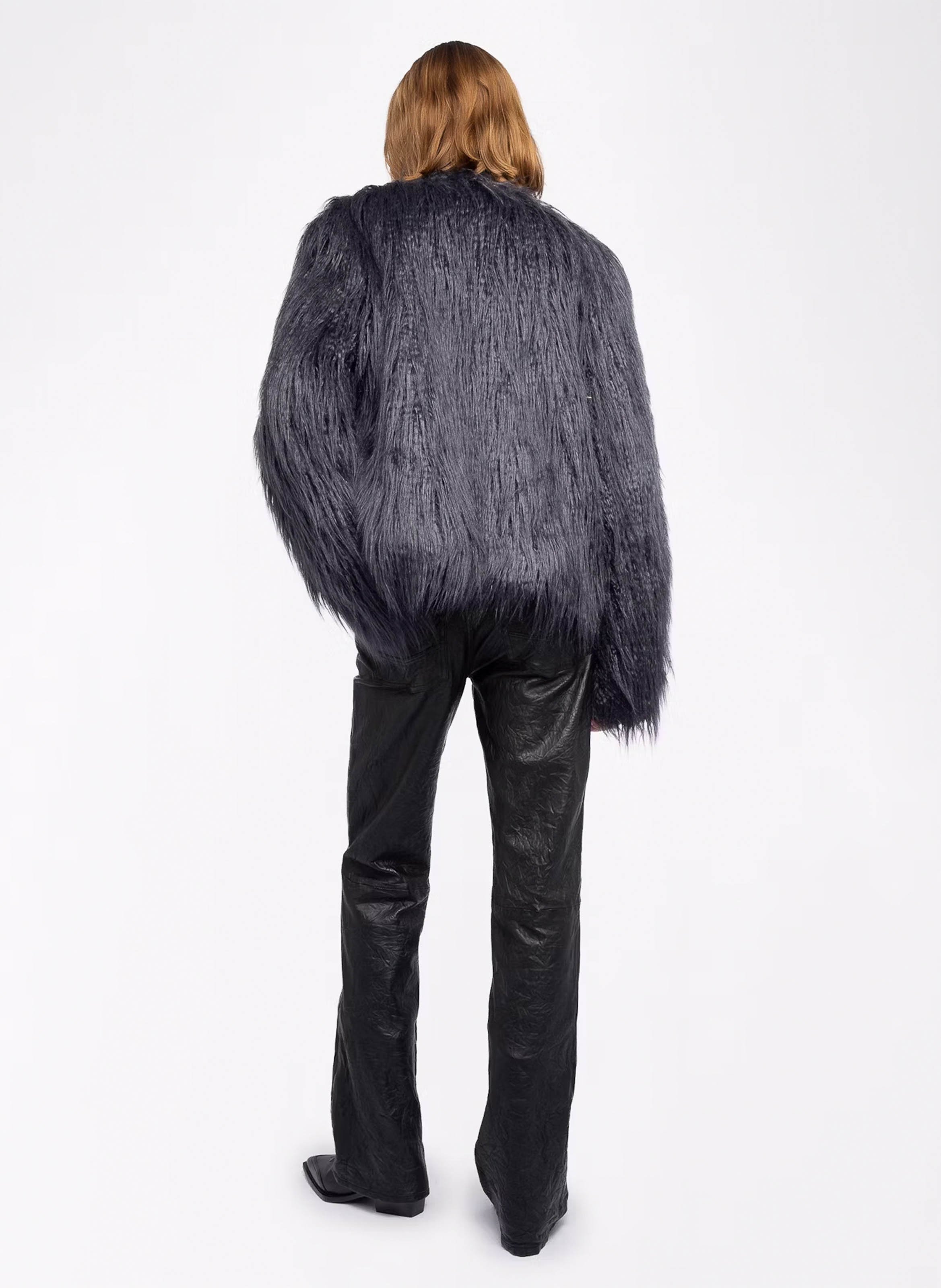 Manteau col rond freddie ZADIG&VOLTAIRE Gris