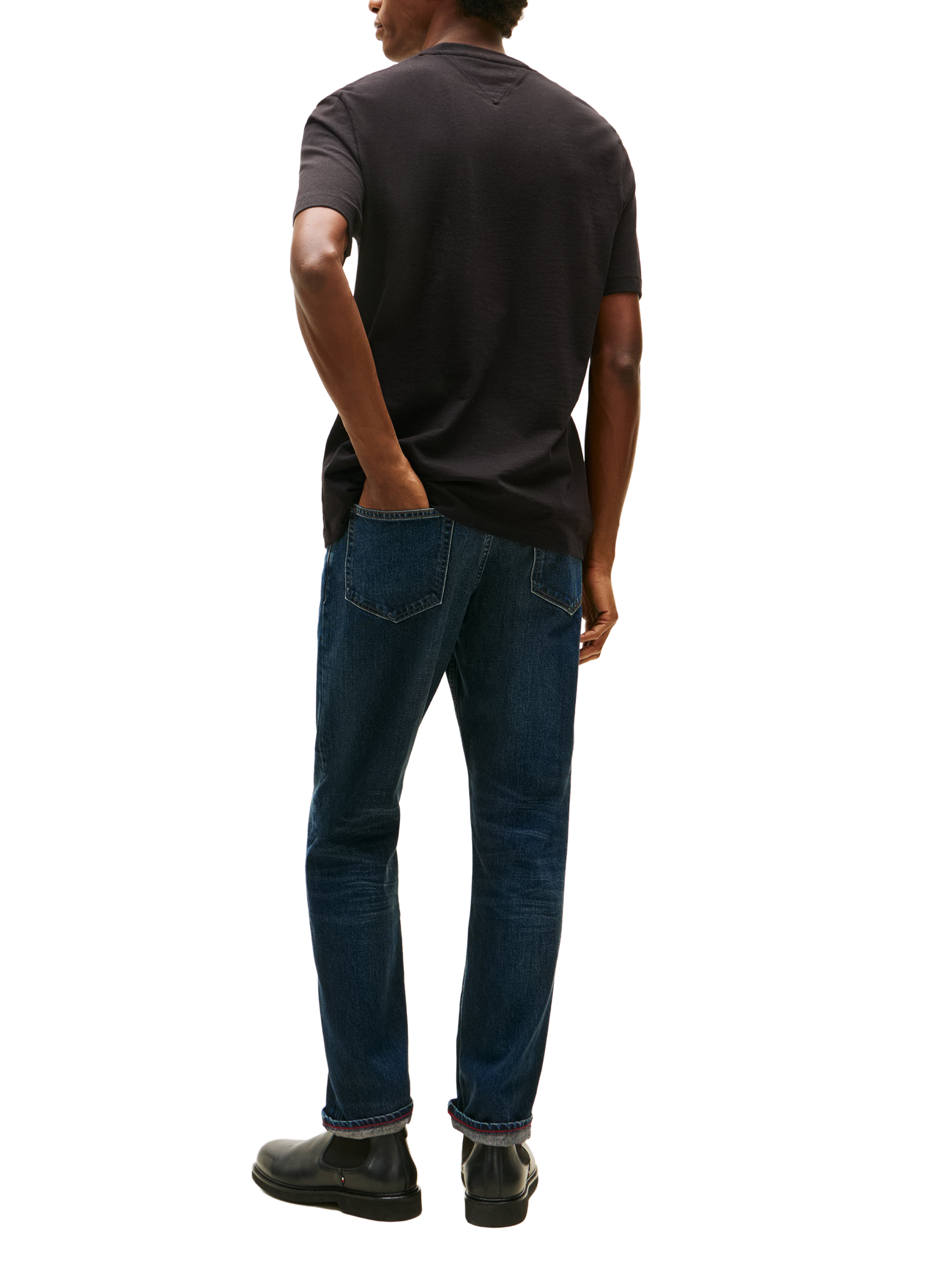 Cotton T-shirt TOMMY HILFIGER Black