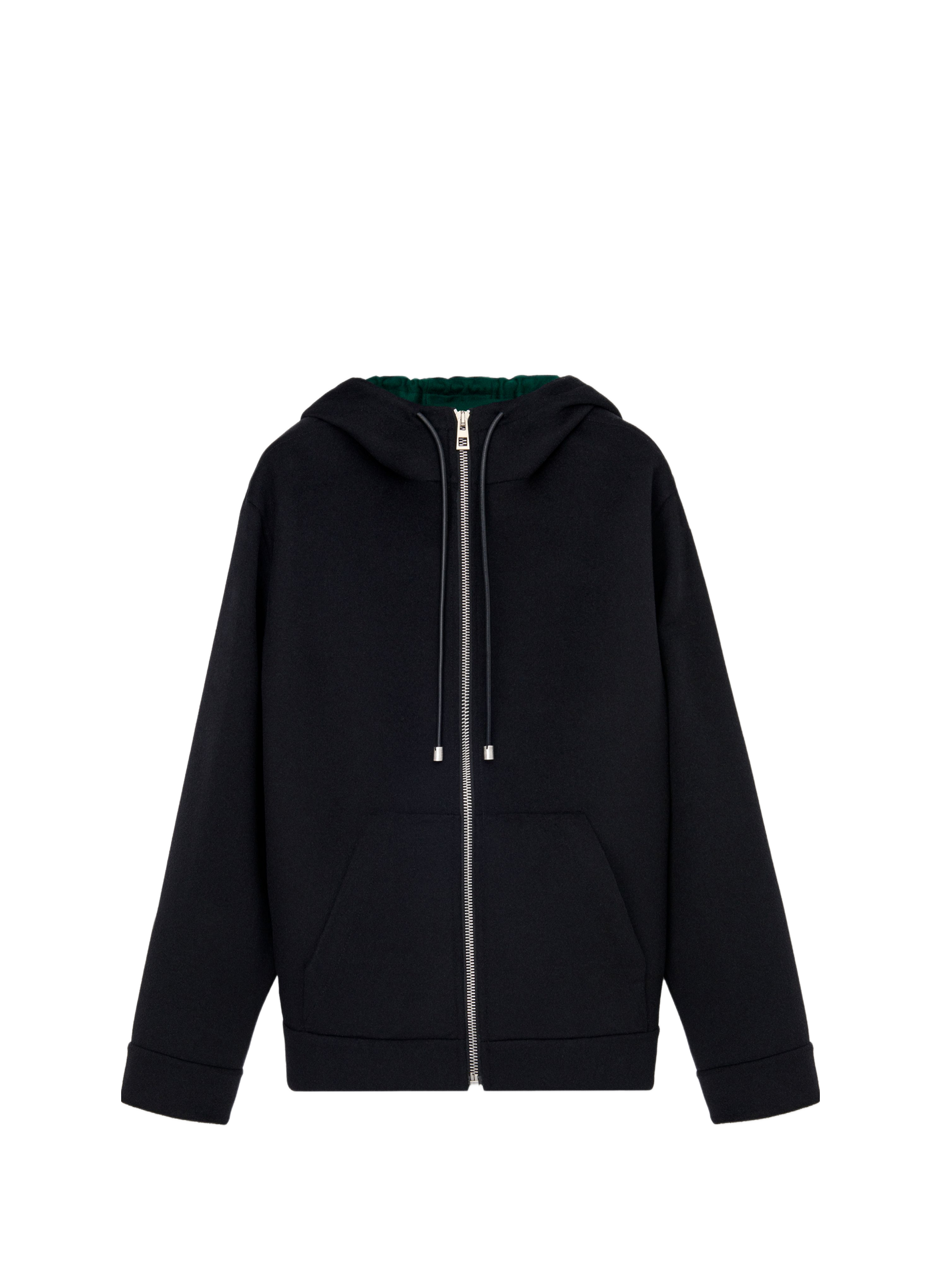 Veste à capuche en cachemire, laine et cuir LOEWE Multicolore