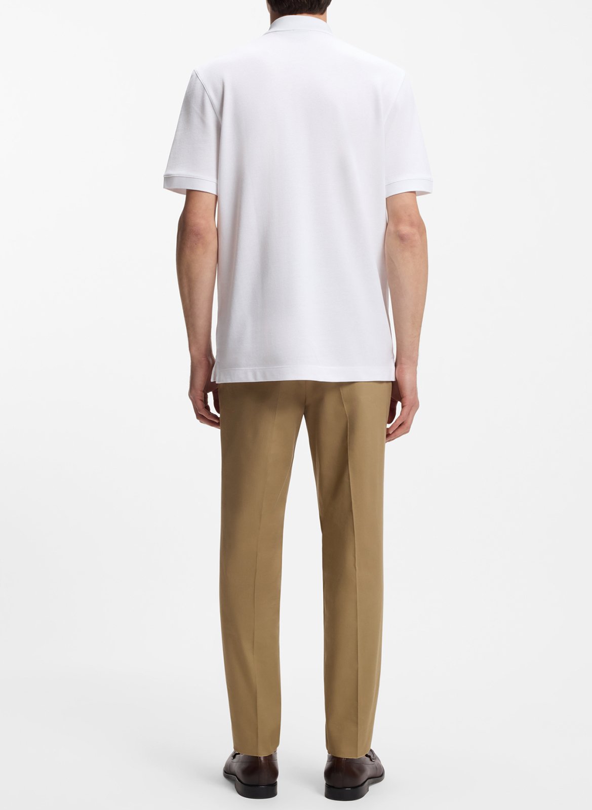 Polo manches courtes droit uni BOSS Blanc