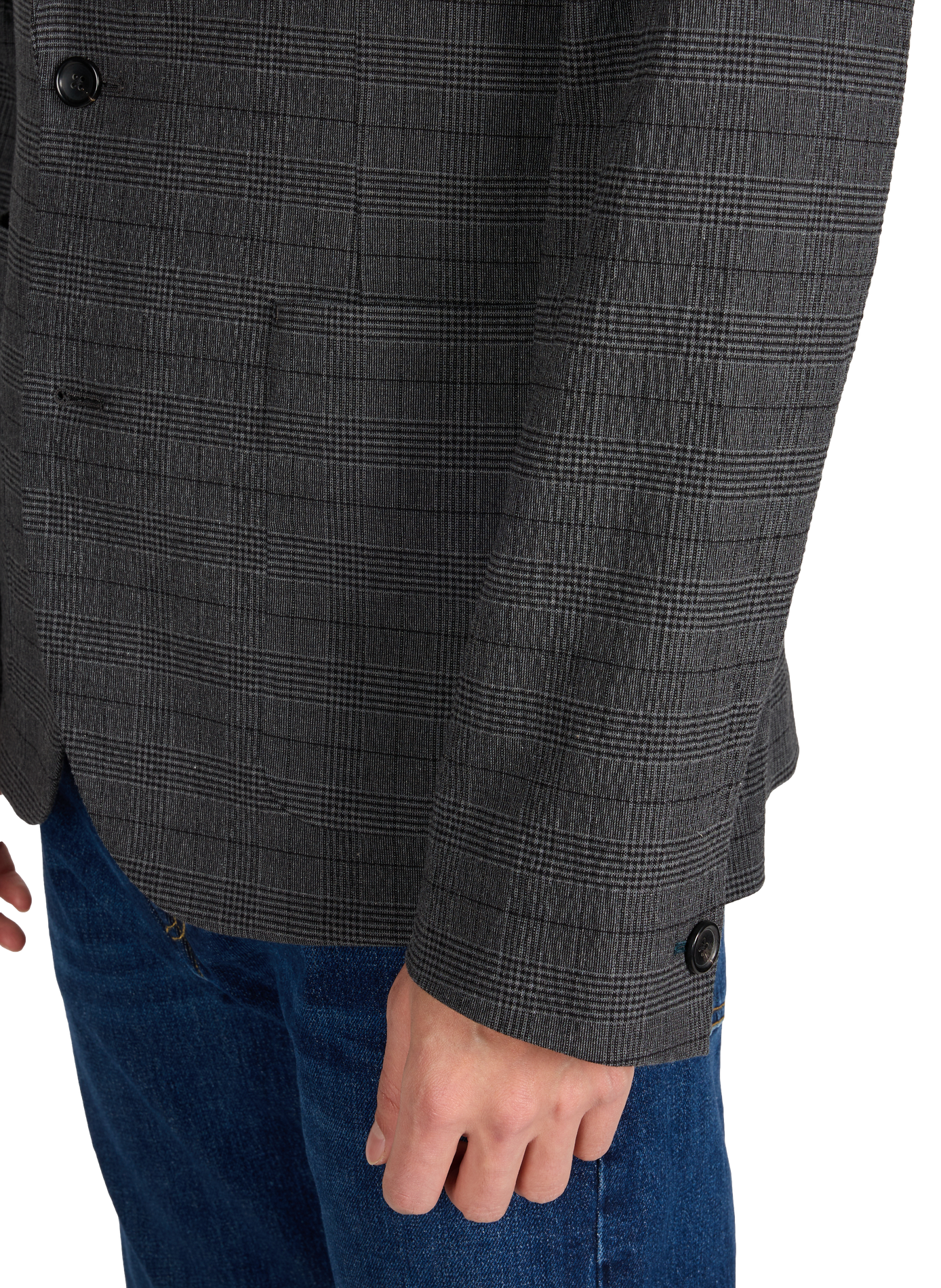 Checked cotton blend blazer PAUL SMITH Black