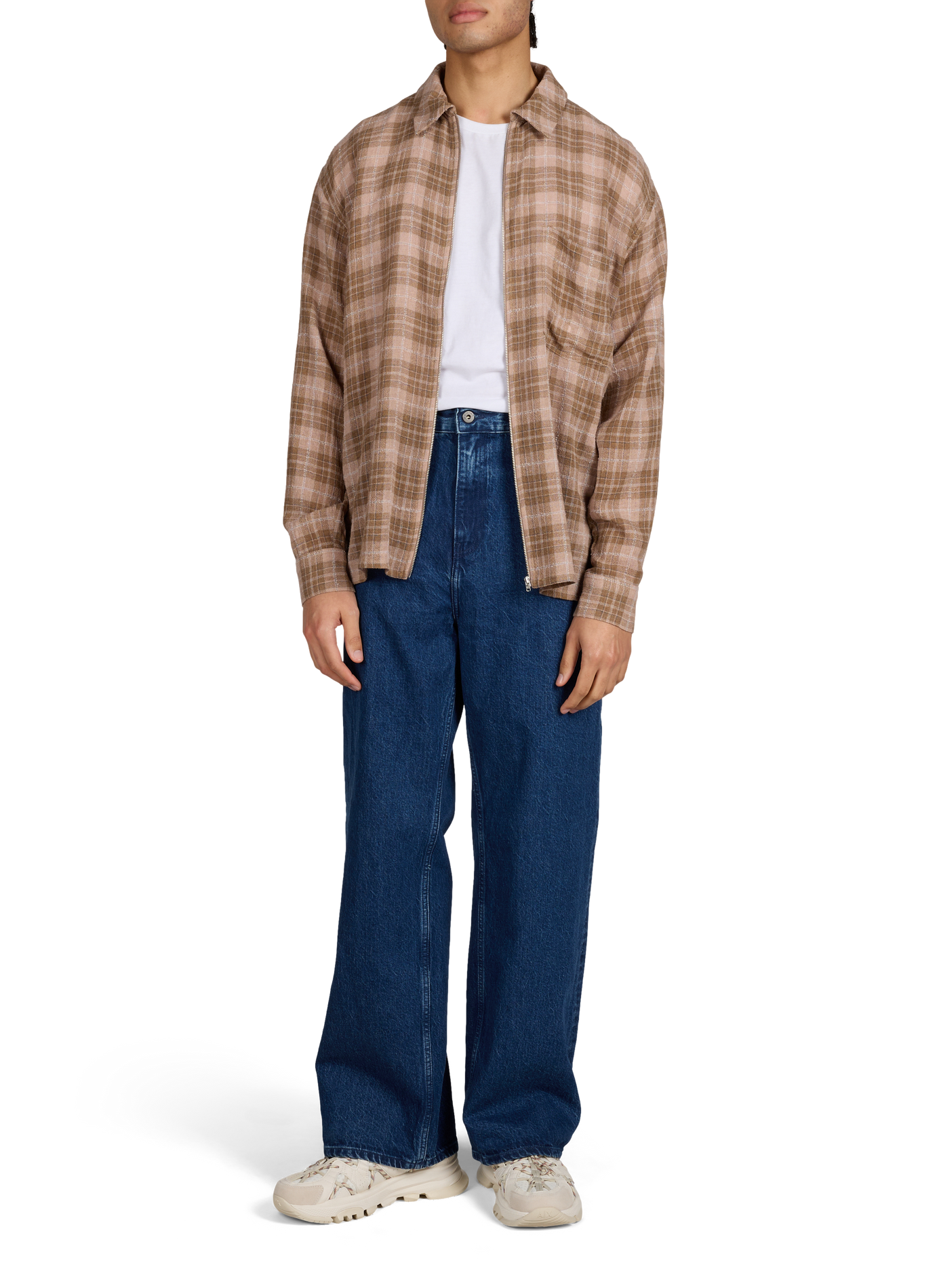 Wide-leg cotton jeans WON HUNDRED Blue