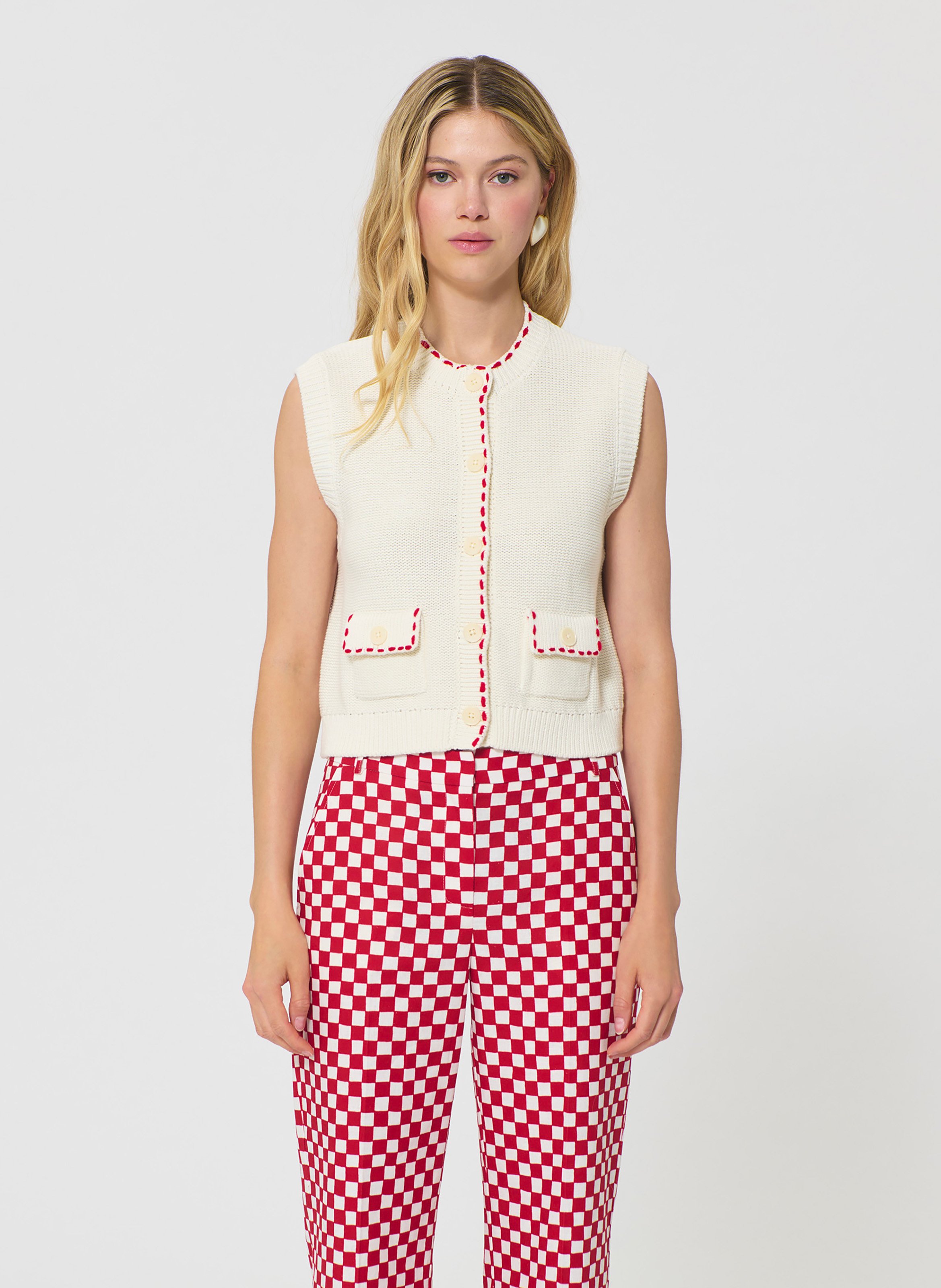Gilet gill TARA JARMON Blanc
