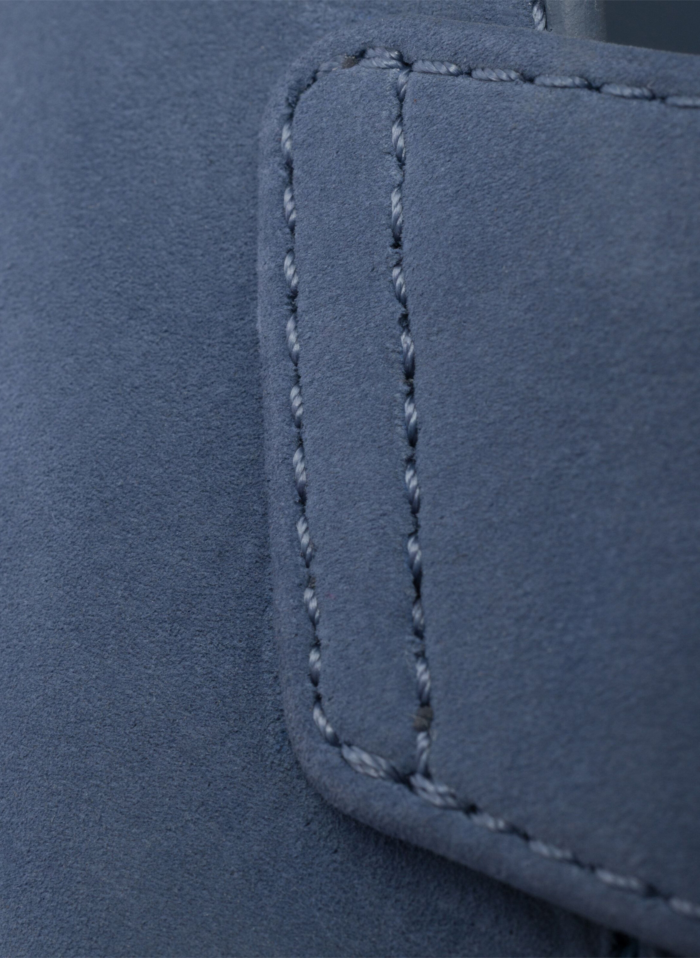 Mocassins en nubuck PRADA Bleu