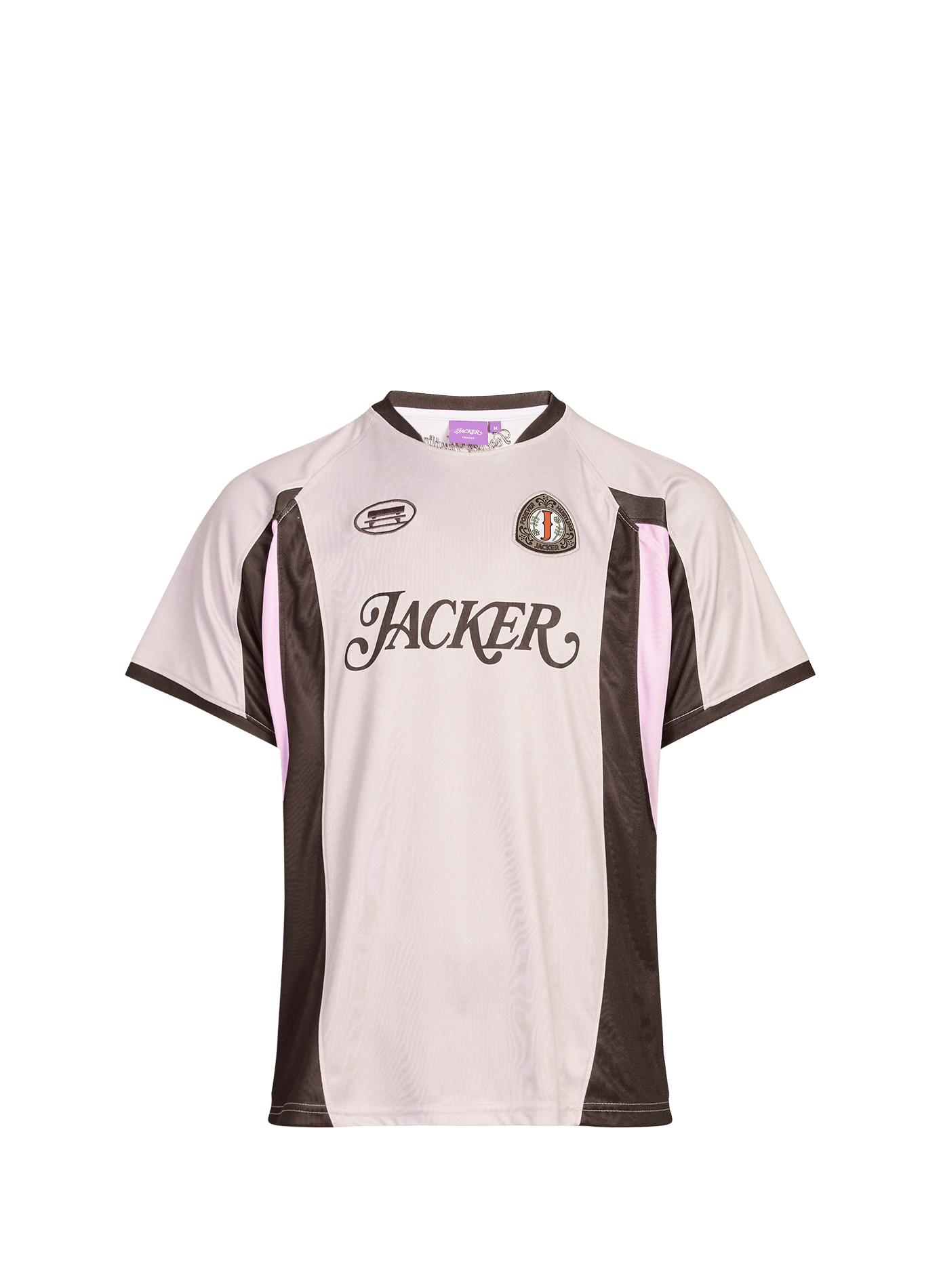 Camiseta de fútbol con paneles JACKER. Beige