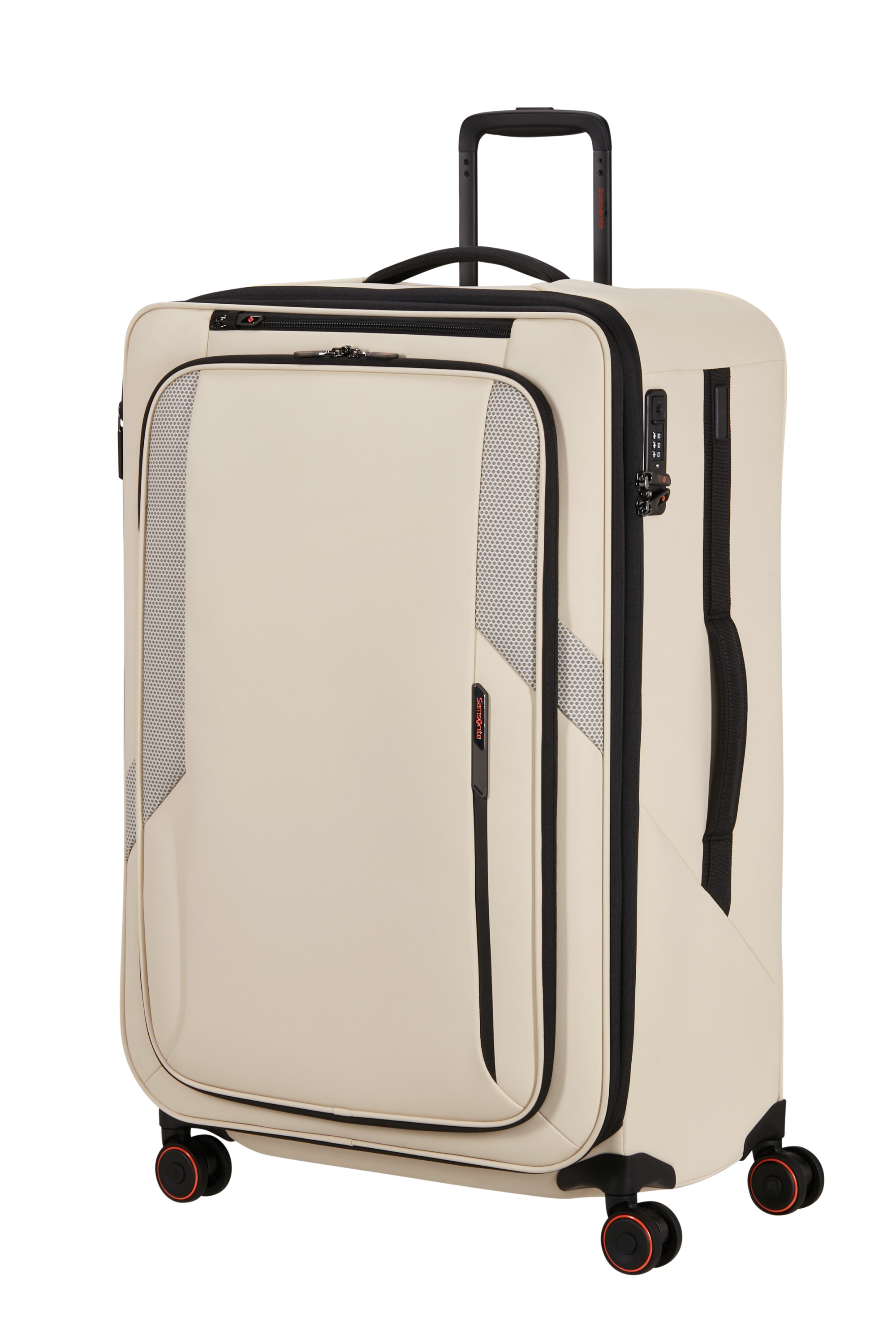 Glazed valise 4 roues taille l SAMSONITE Beige