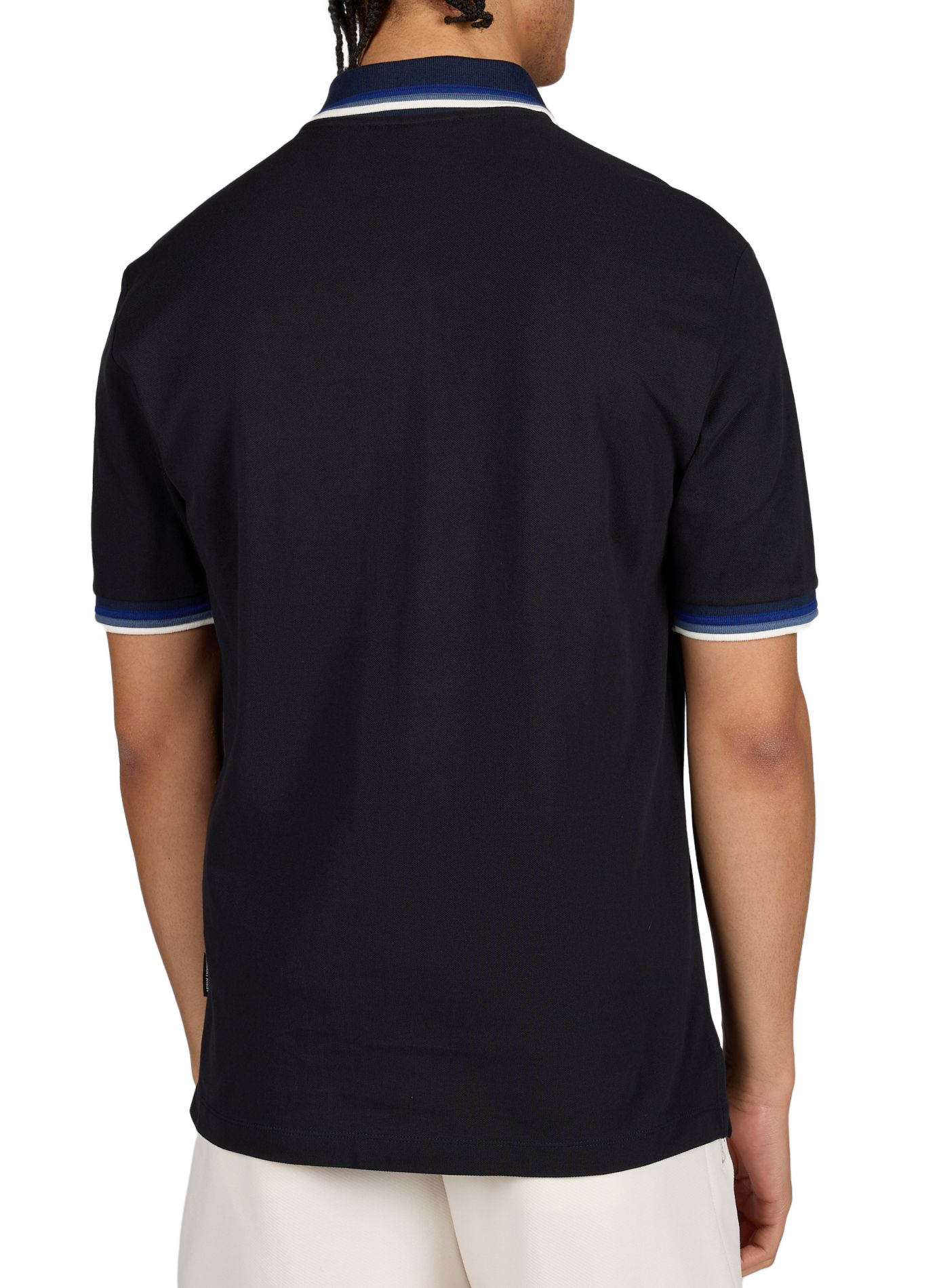 Polo manches courtes en coton ARMANI EXCHANGE Bleu