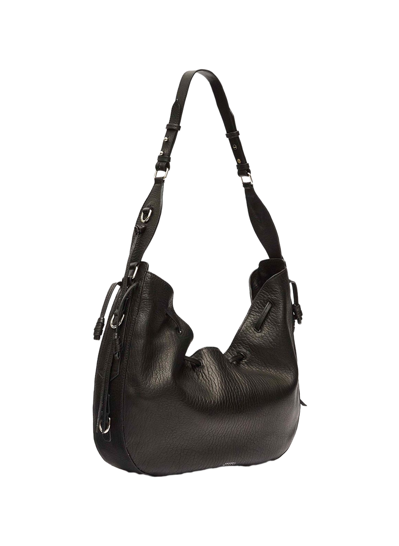 Bolton Hobo bag in lambskin leather ISABEL MARANT Black