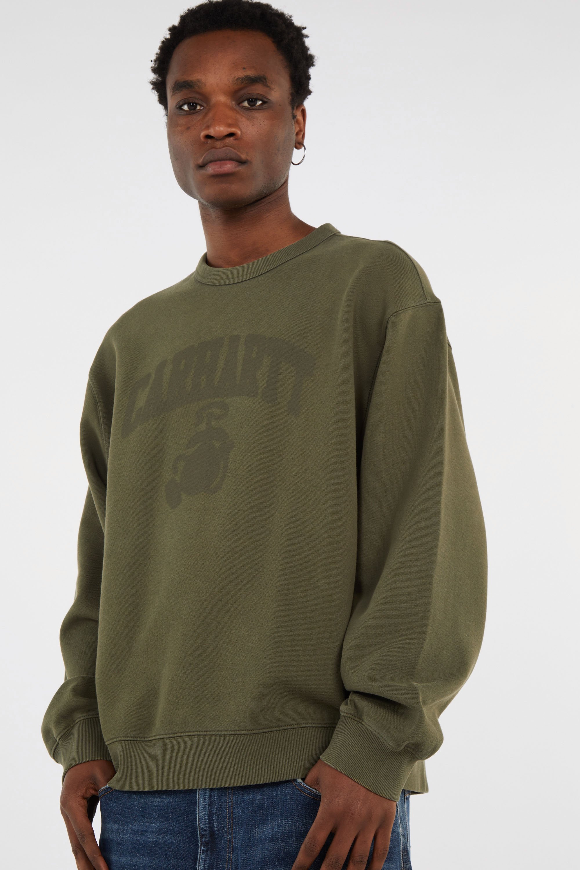 Sweatshirt faded pond corps sweat CARHARTT WIP Kaki