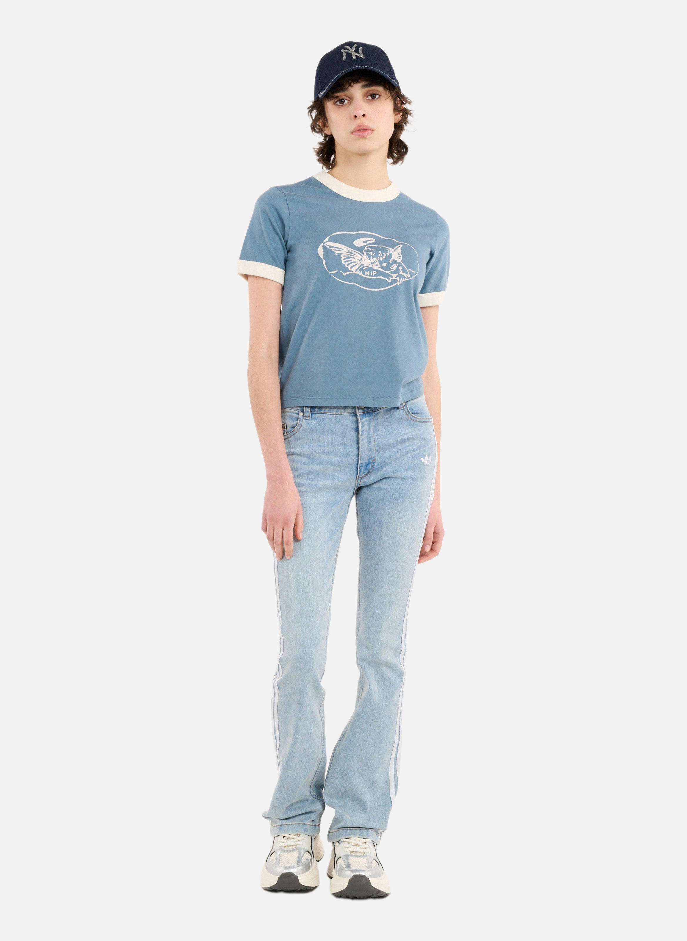 T-shirt w' s/s reminiscing ringer t-s CARHARTT WIP Bleu