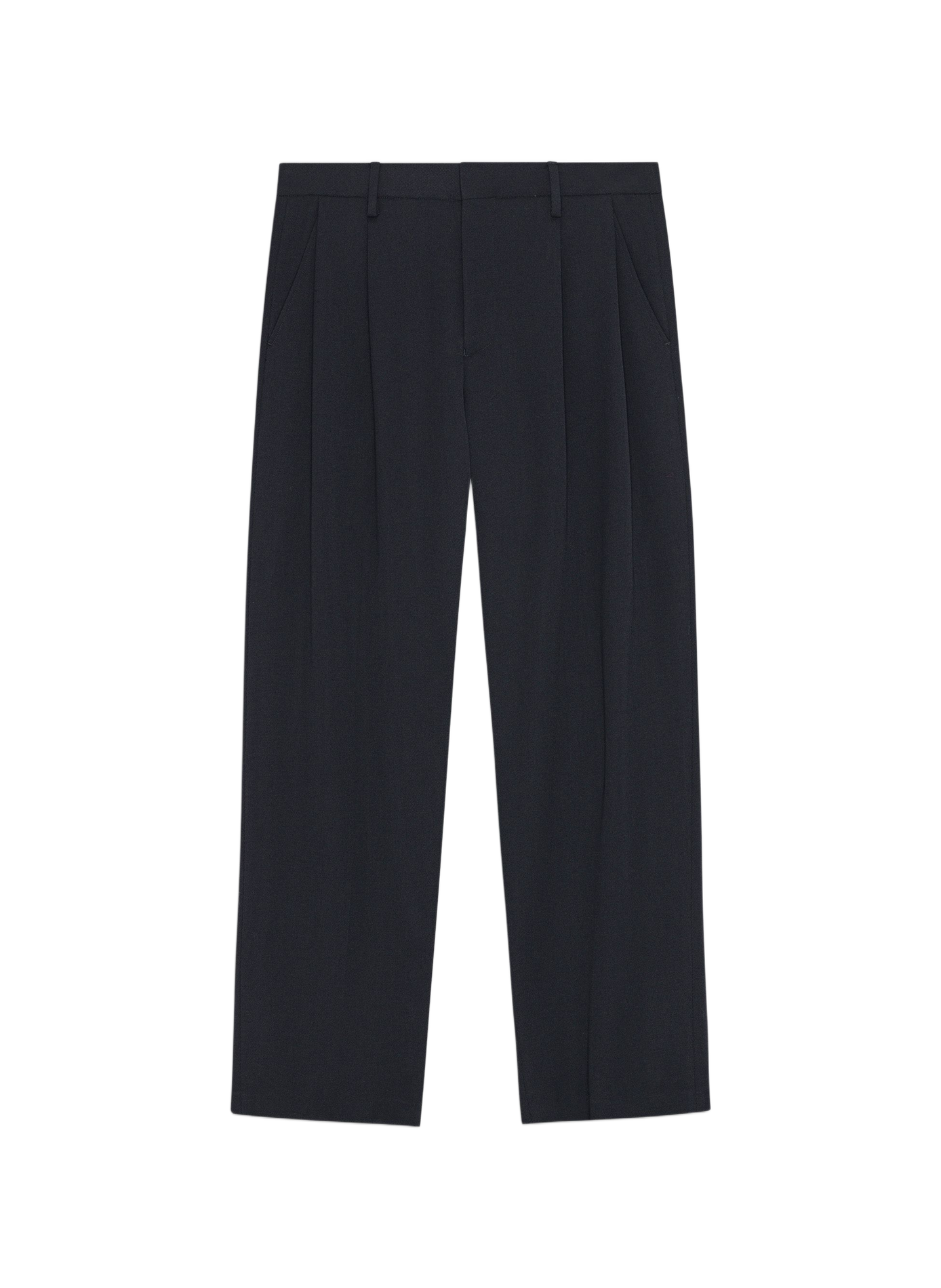 Straight-cut wool-blend trousers NN.07 Blue