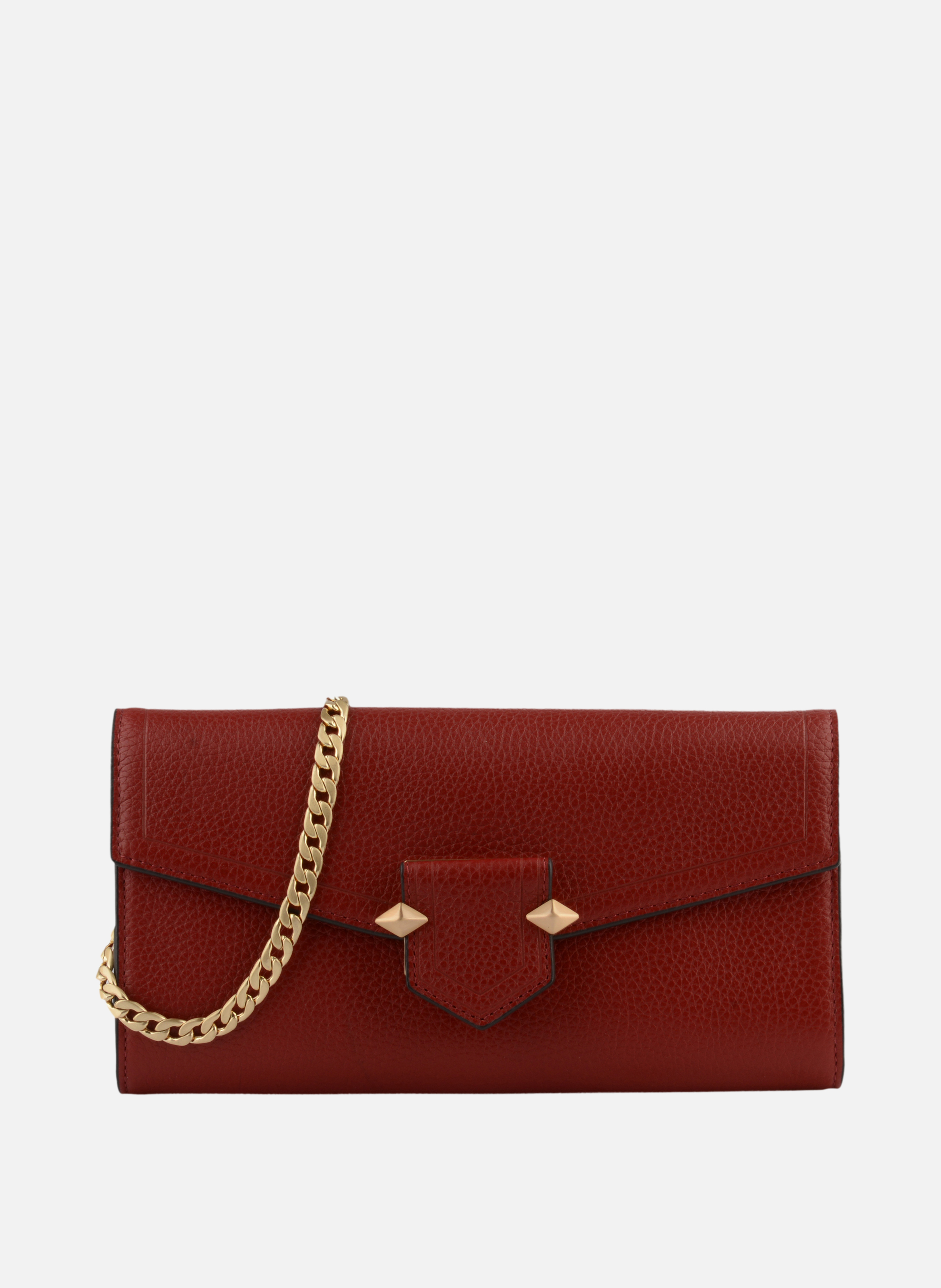 Sèvres | sac besace gm en cuir de vachette POURCHET Rouge
