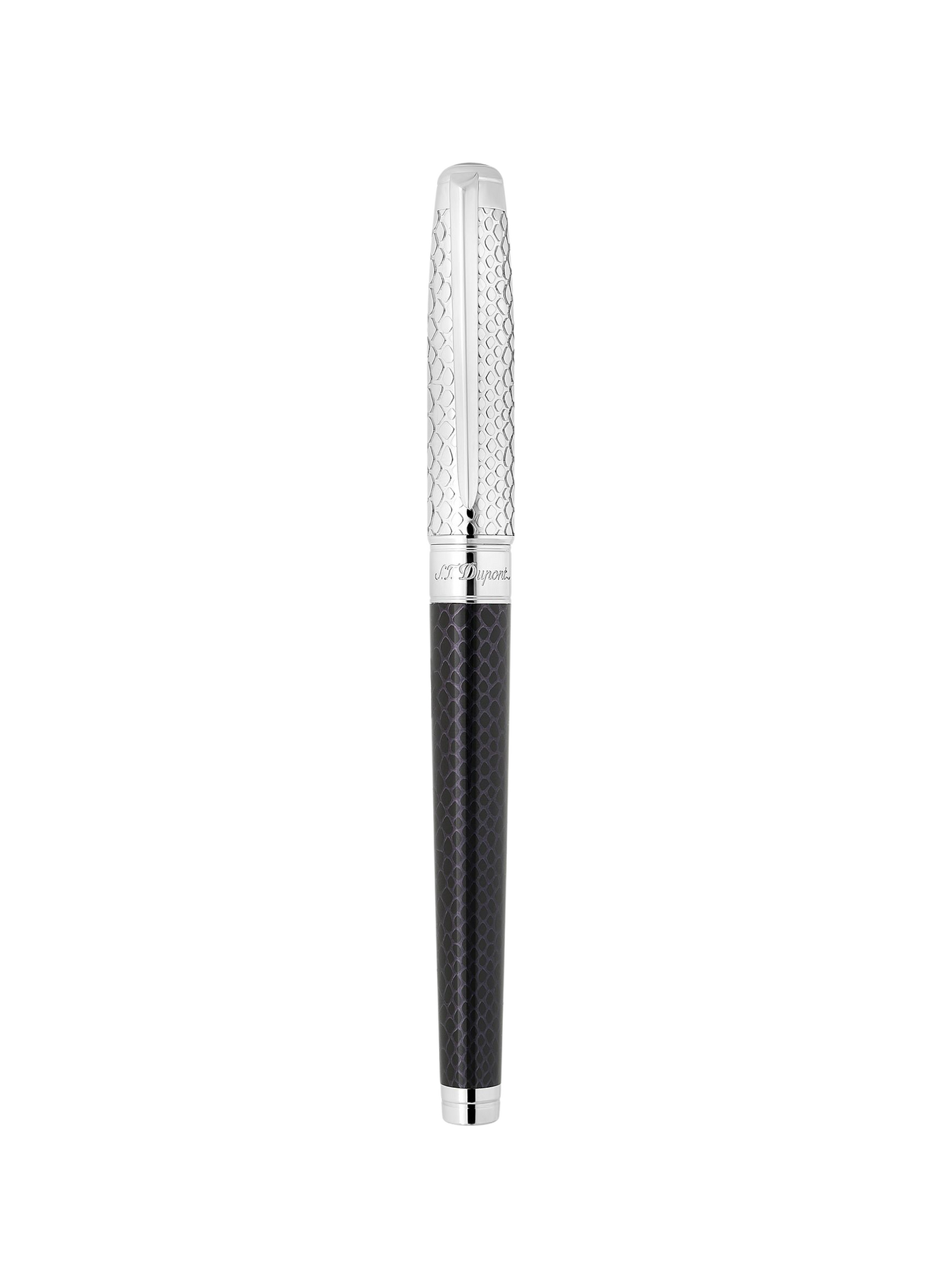 Large Snake Line D Eternity Fountain Pen S.T. DUPONT Black