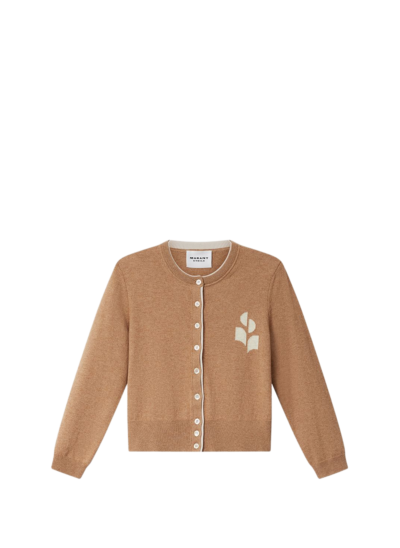 Cardigan mit Logo aus Baumwolle und Wolle ISABEL MARANT Mehrfarbig