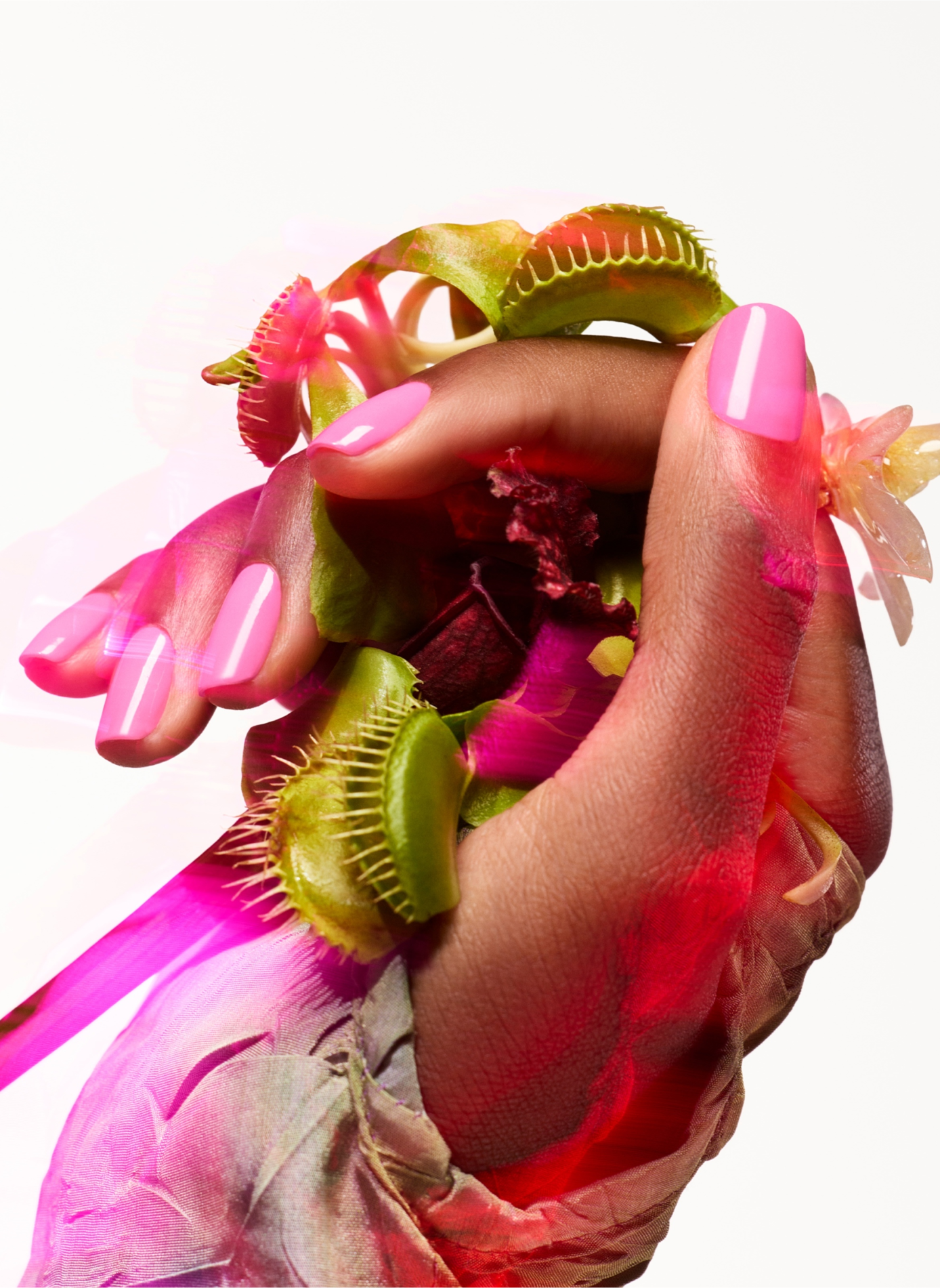 Esmalte de uñas Green Flash - Bloom MANUCURIST Rose néon aux sous-tons bleus