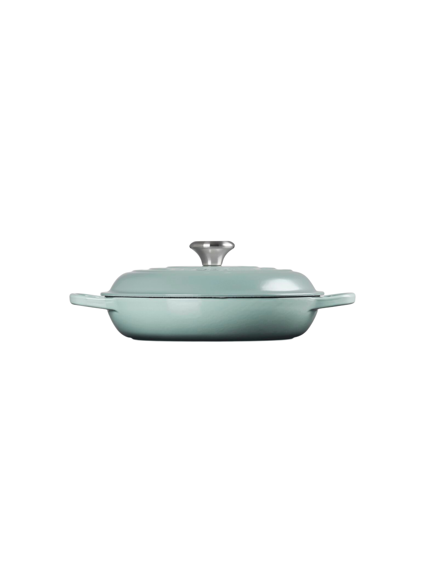 Emaille gusseiserner Schmortopf LE CREUSET Grau