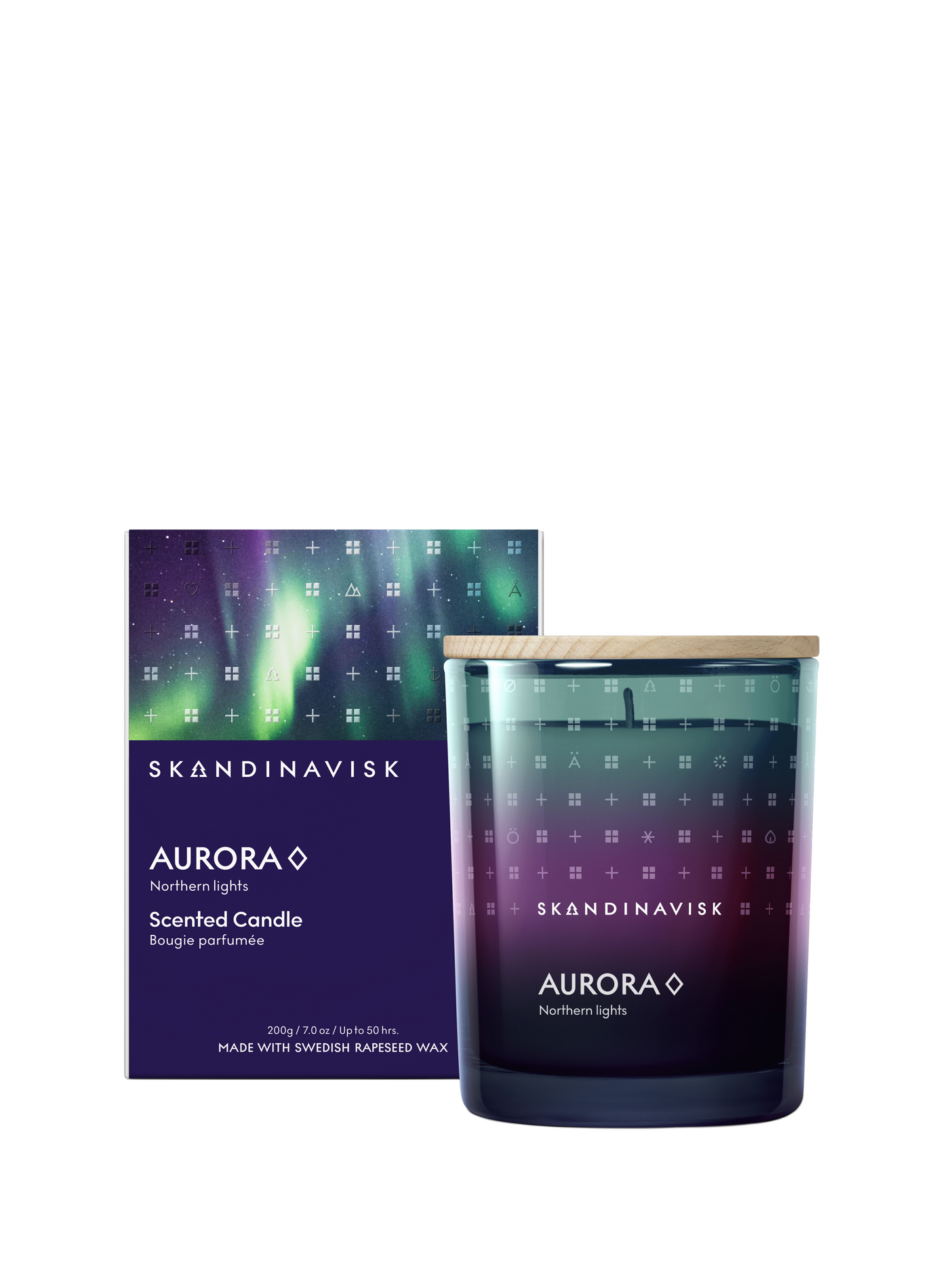 Duftkerze Aurora 200g SKANDINAVISK Blau