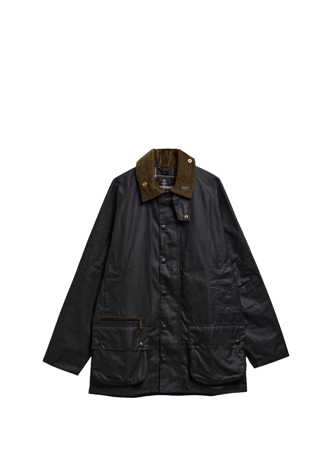 Wachsjacke Icons Beaufort aus Baumwolle BARBOUR Blau