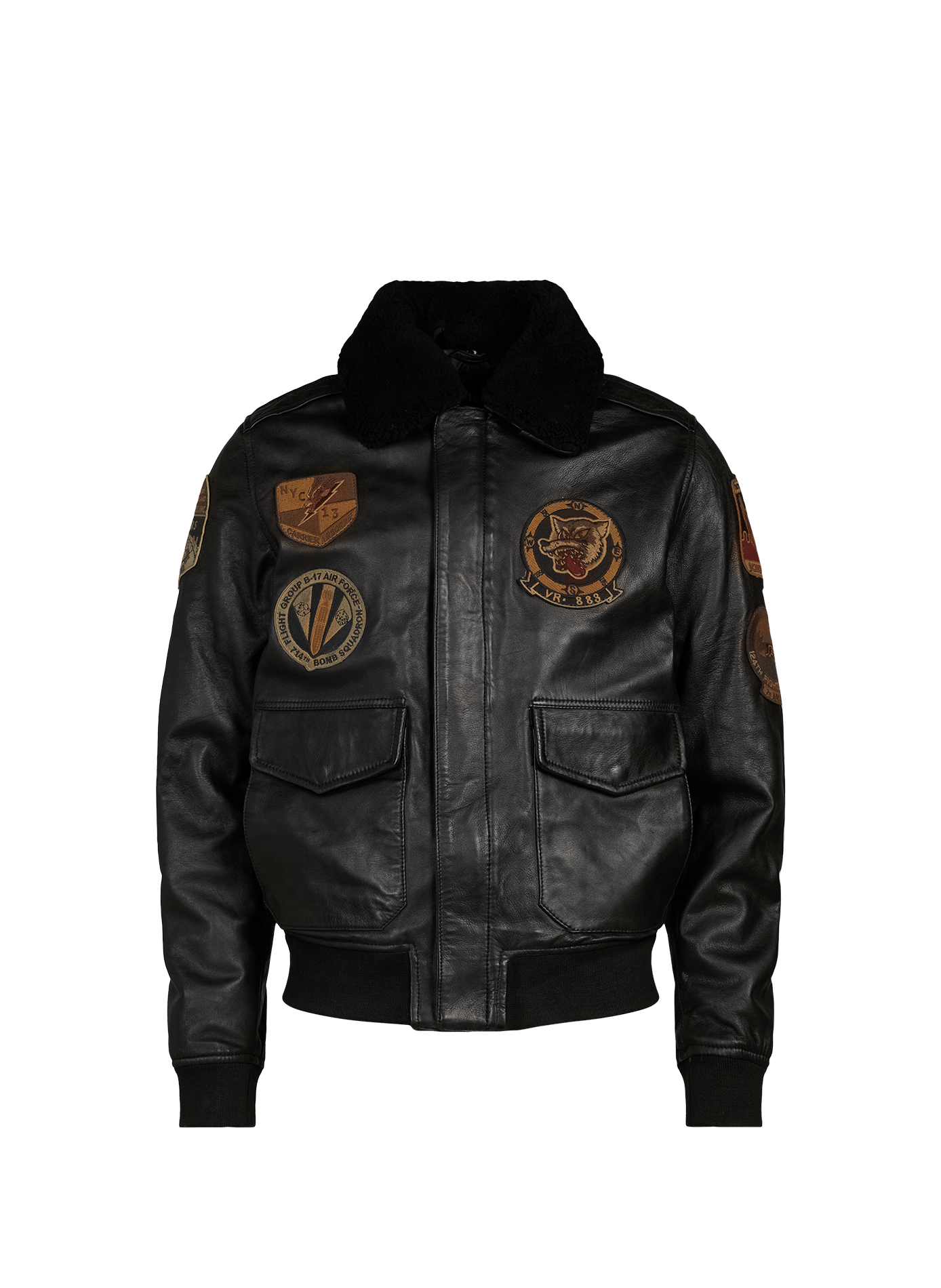 Straight suede leather jacket SCHOTT Brown