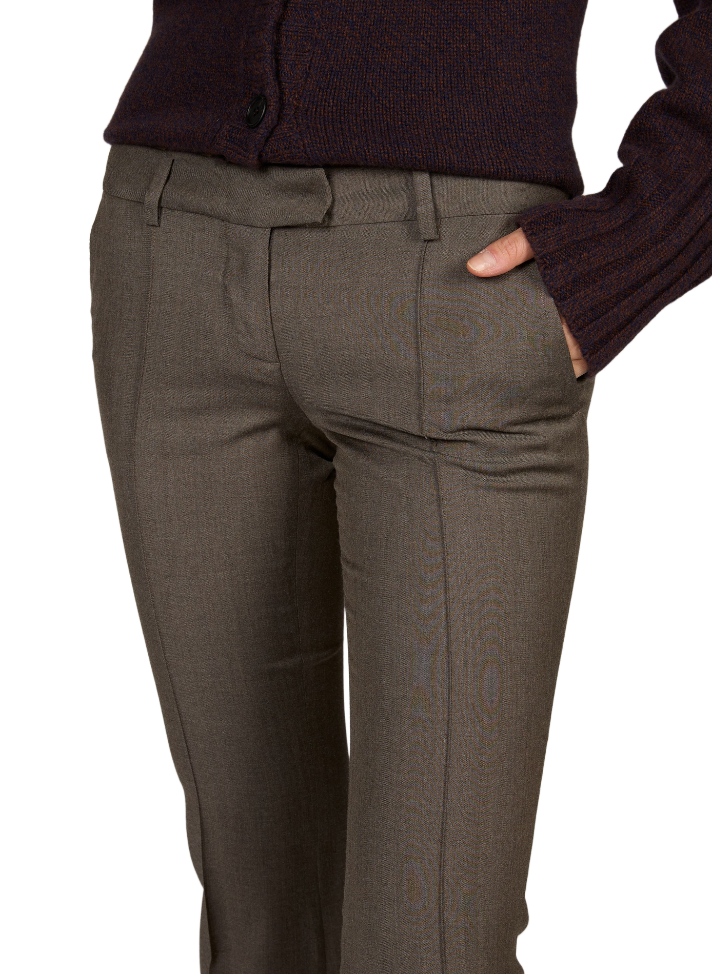 Ausgestellte Hose aus Wollmischung THE ATTICO Grau