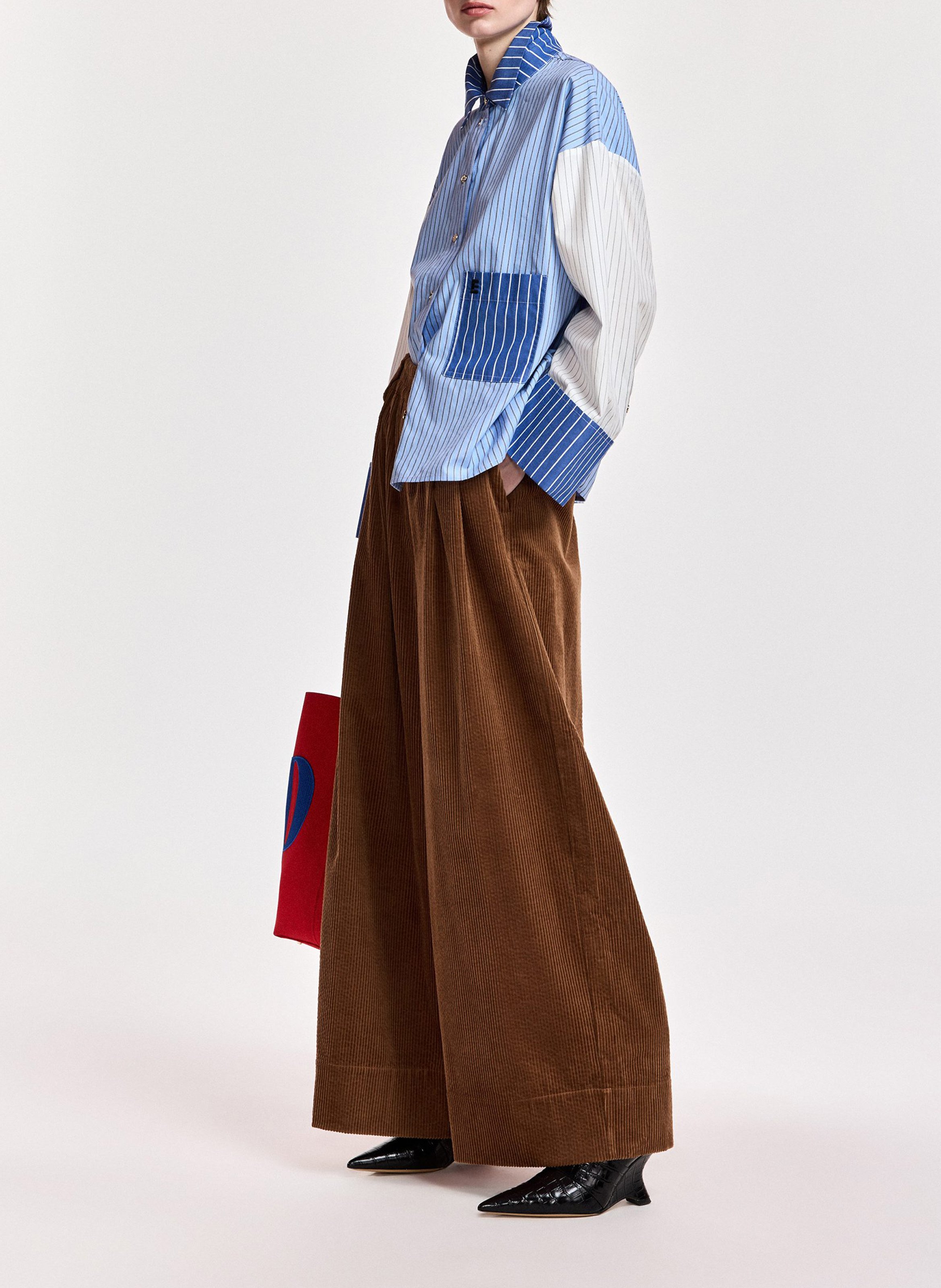 Chemise oversize en coton bio kovid ESSENTIEL ANTWERP Blanc