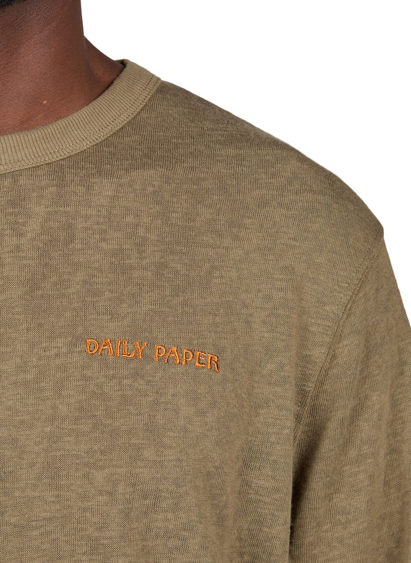 Rundhals-T-Shirt in einfarbigem Schnitt DAILY PAPER Grau