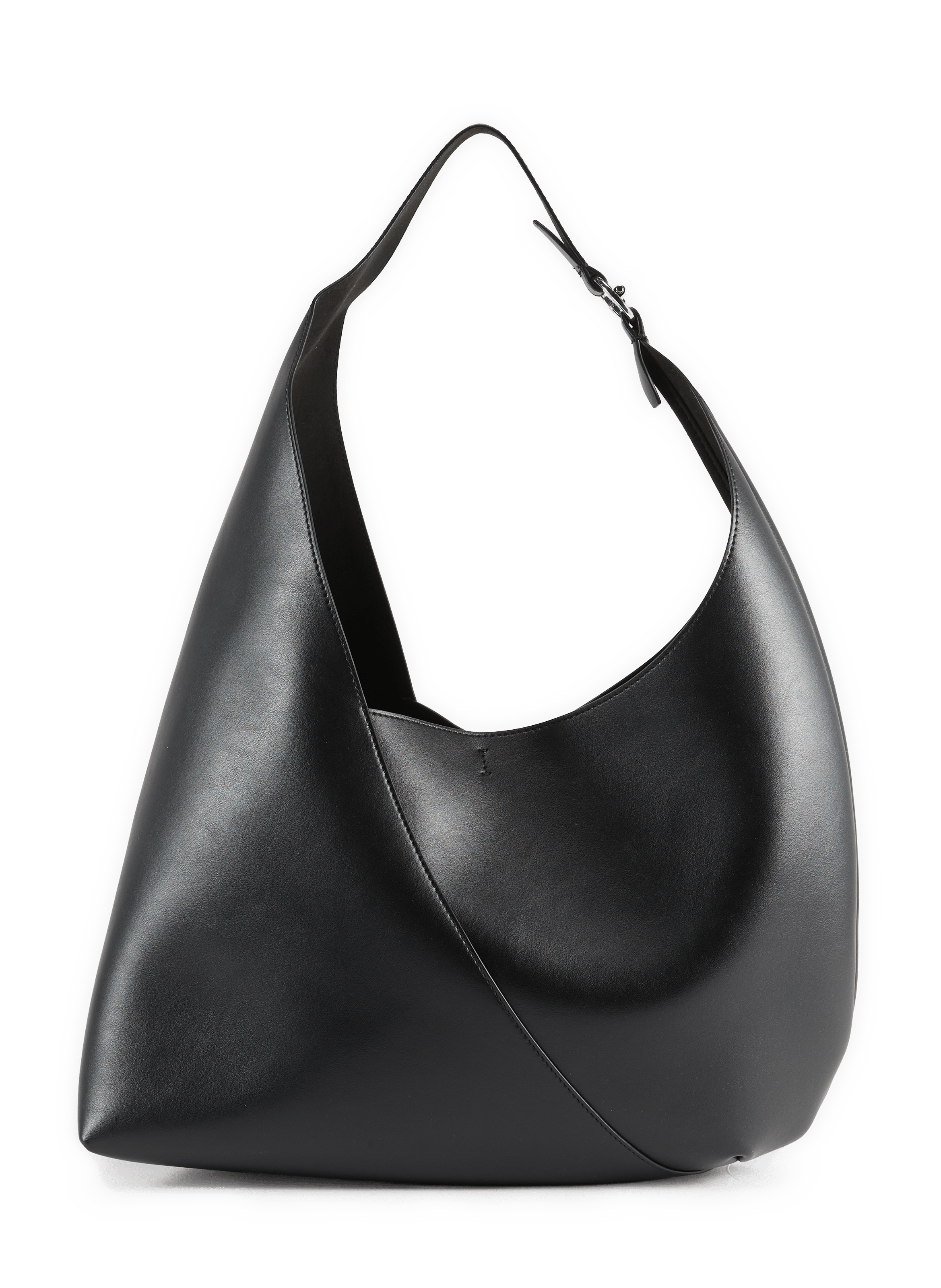 Mixed leather tote bag SAMSOE SAMSOE Black