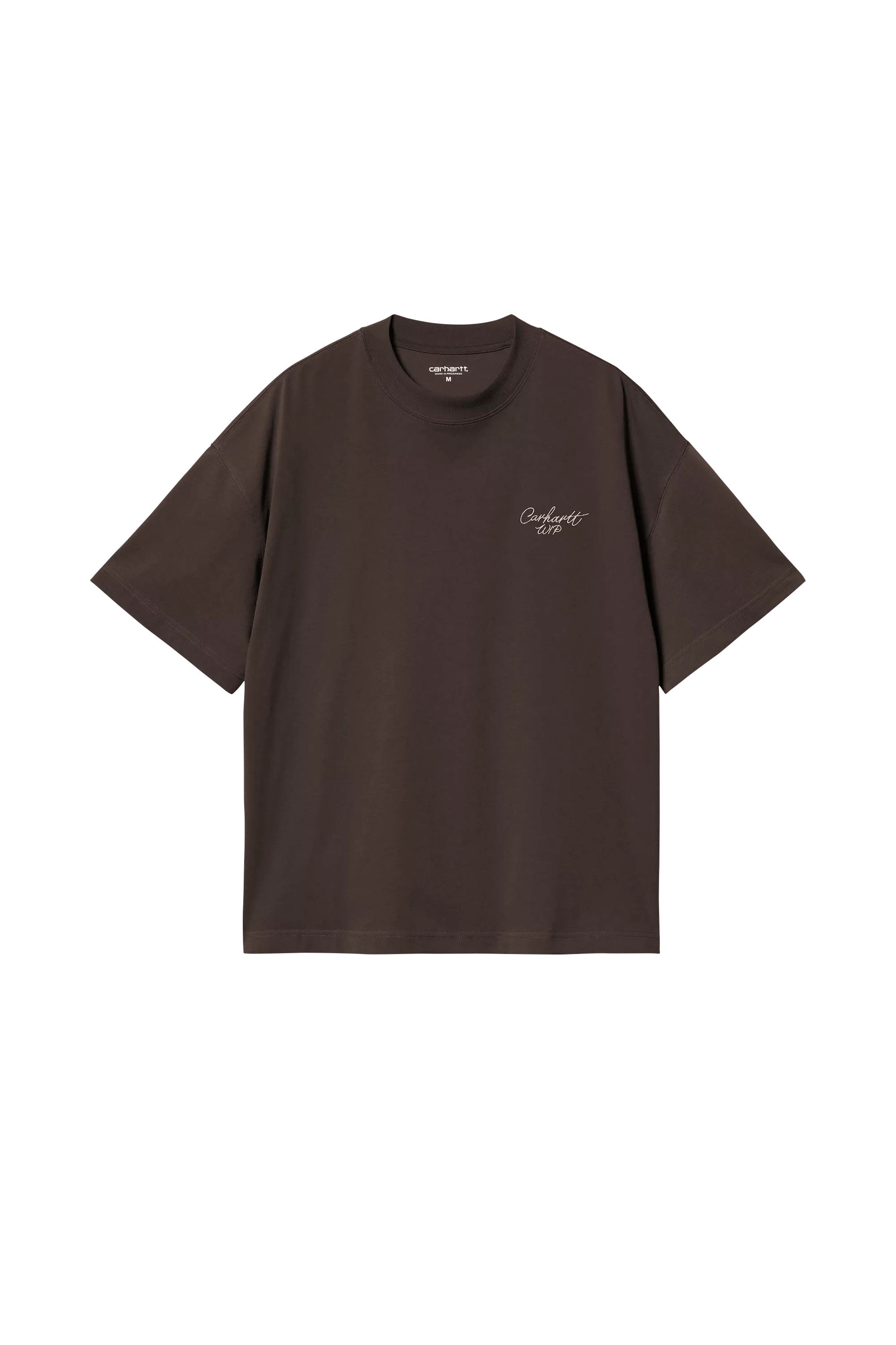 T-shirt signature scrip CARHARTT WIP Marron
