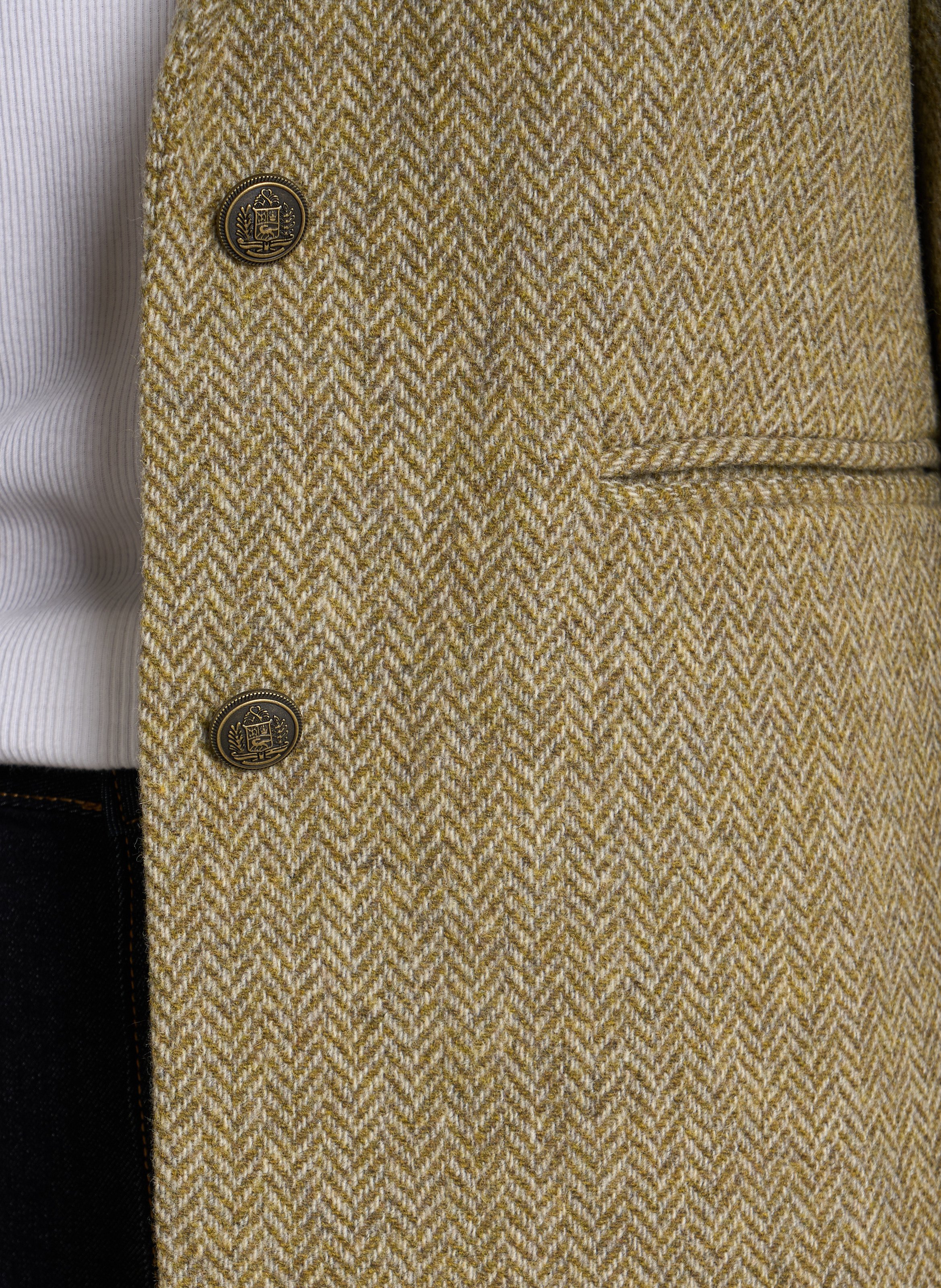 Veste blazer slim imprimé en laine courtney MAISON 123 Vert