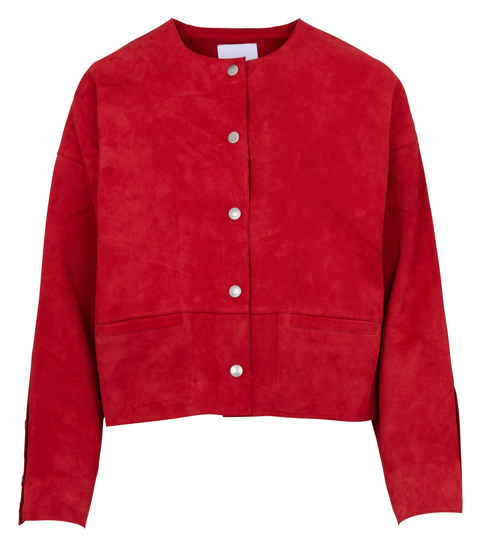Veste en cuir oversize IKKS Rouge