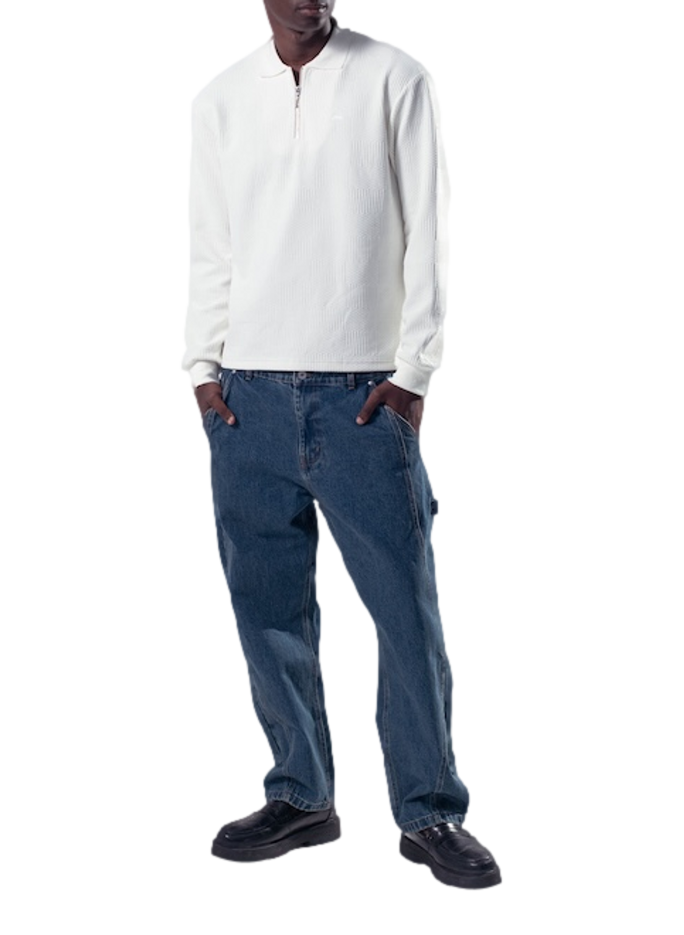 Gerader Pullover mit langen Ärmeln HELAS CAPS Weiss