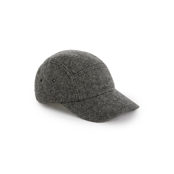 Saison Woven-effect Baseball Cap In Grey
