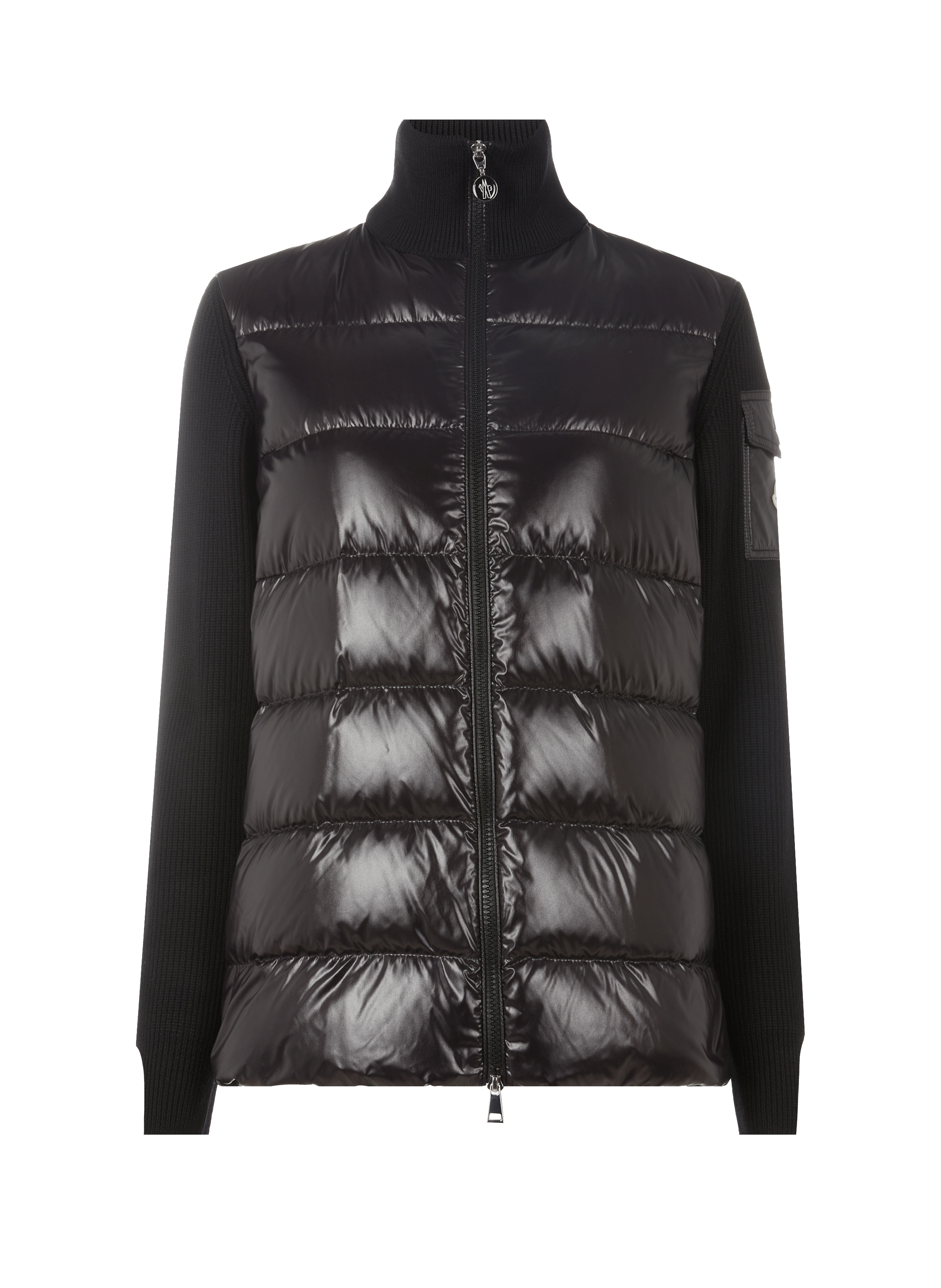 Cardigan bi-matière