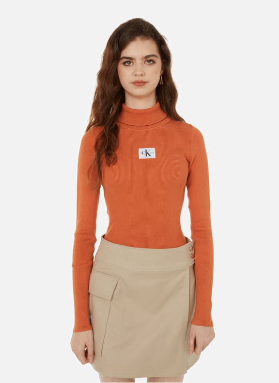 Calvin klein sweater orange hot sale
