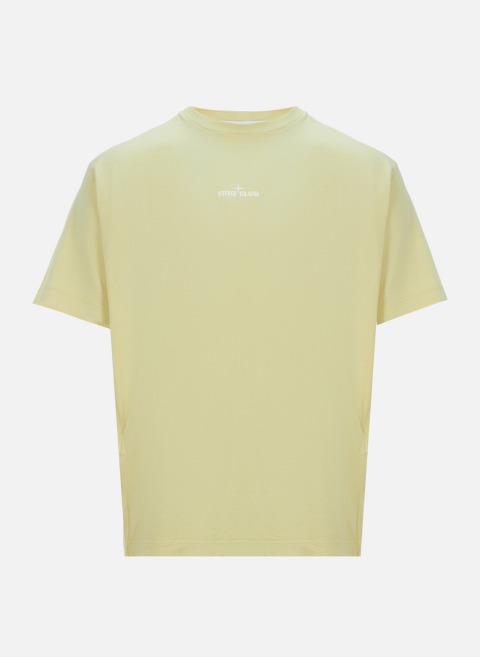 Beige cotton t-shirtSTONE ISLAND 