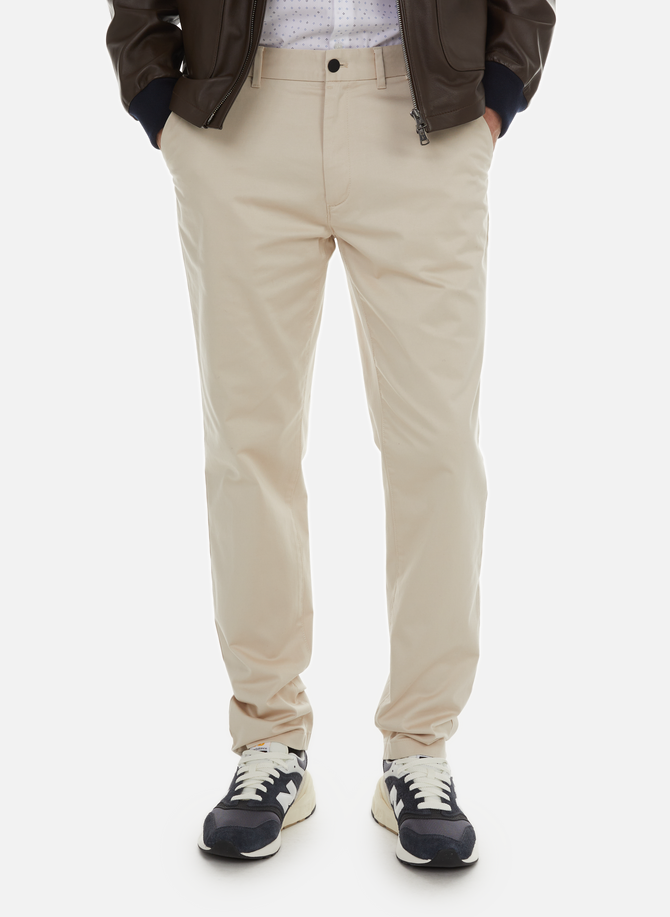 Straight organic cotton-blend chino trousers CALVIN KLEIN