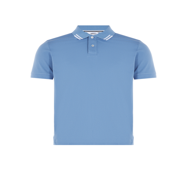 Shop Aigle Cotton Polo Shirt In Blue