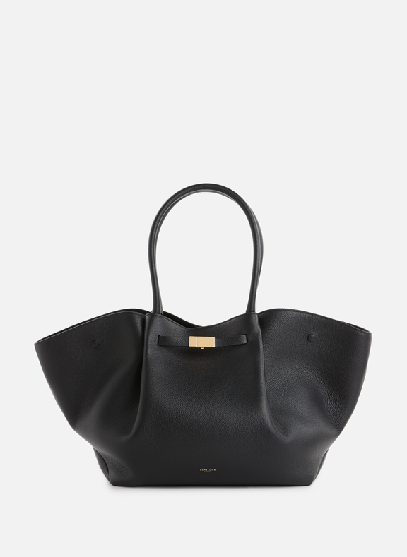 DEMELLIER LONDON New York grained leather handbag Black
