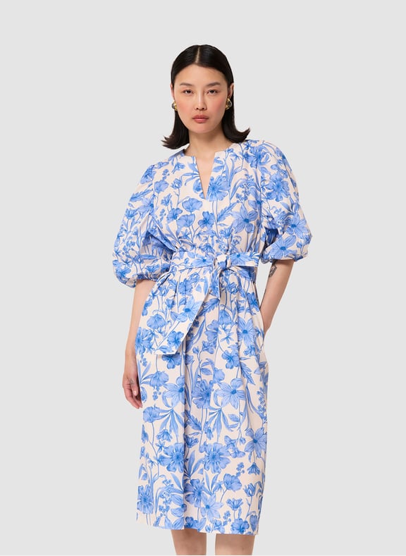 Robe droite fleurs - rochella Beige by TARA JARMON TARA JARMON Robe droite fleurs - rochella Beige