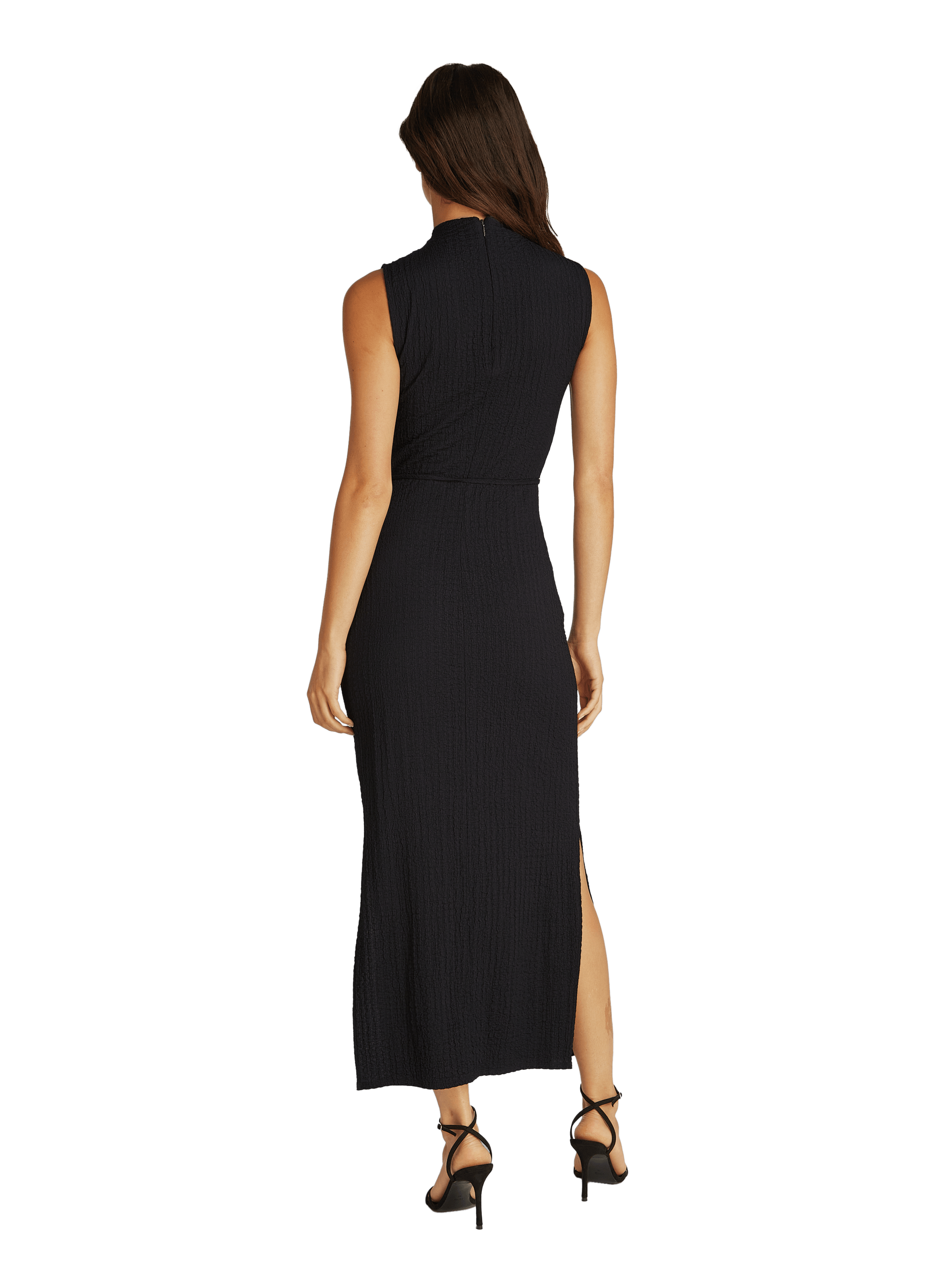 Robe longue fendue CALVIN KLEIN Noir