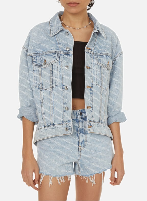 Veste denim logotypée Bleu by ALEXANDER WANG ALEXANDER WANG Veste denim logotypée Bleu