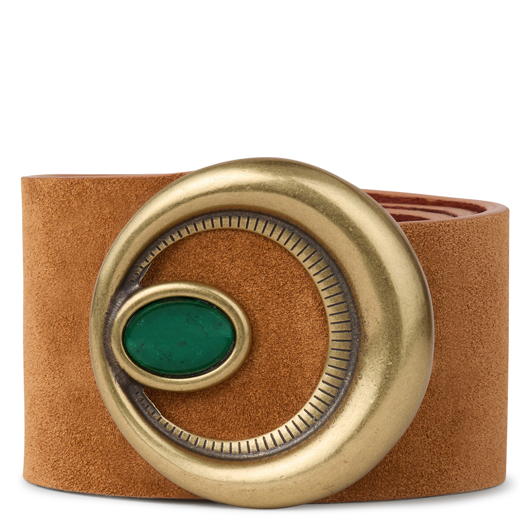 Ceinture en cuir brazza BA&SH Marron