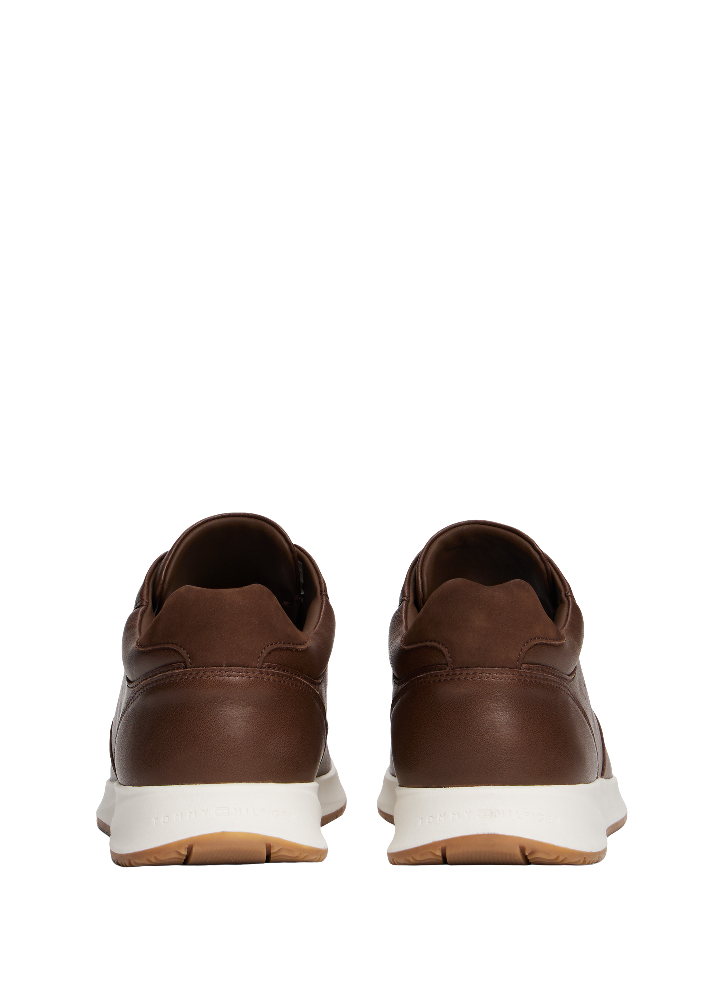 Leather sneakers TOMMY HILFIGER Brown