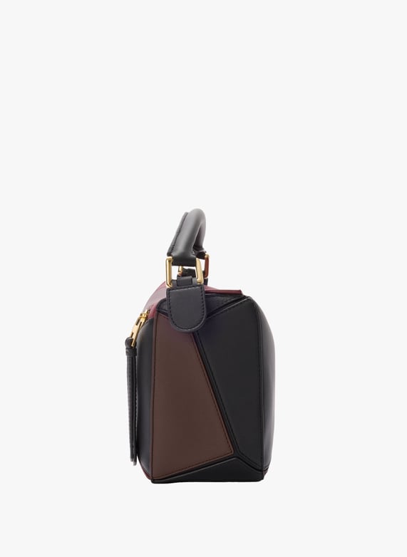 Petit sac Puzzle en cuir de veau - LOEWE x Albers | Noir by LOEWE Petit sac Puzzle en cuir de veau - LOEWE x Albers Noir
