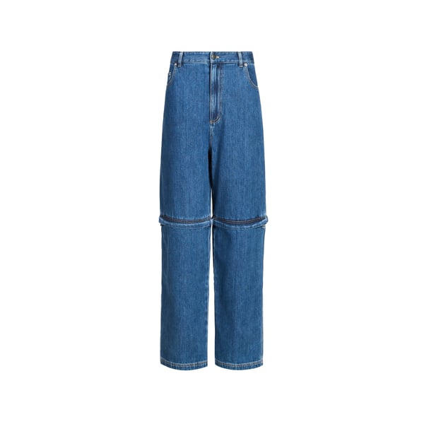 Jeans sous genou amovible en coton Jeans sous genou amovible en coton